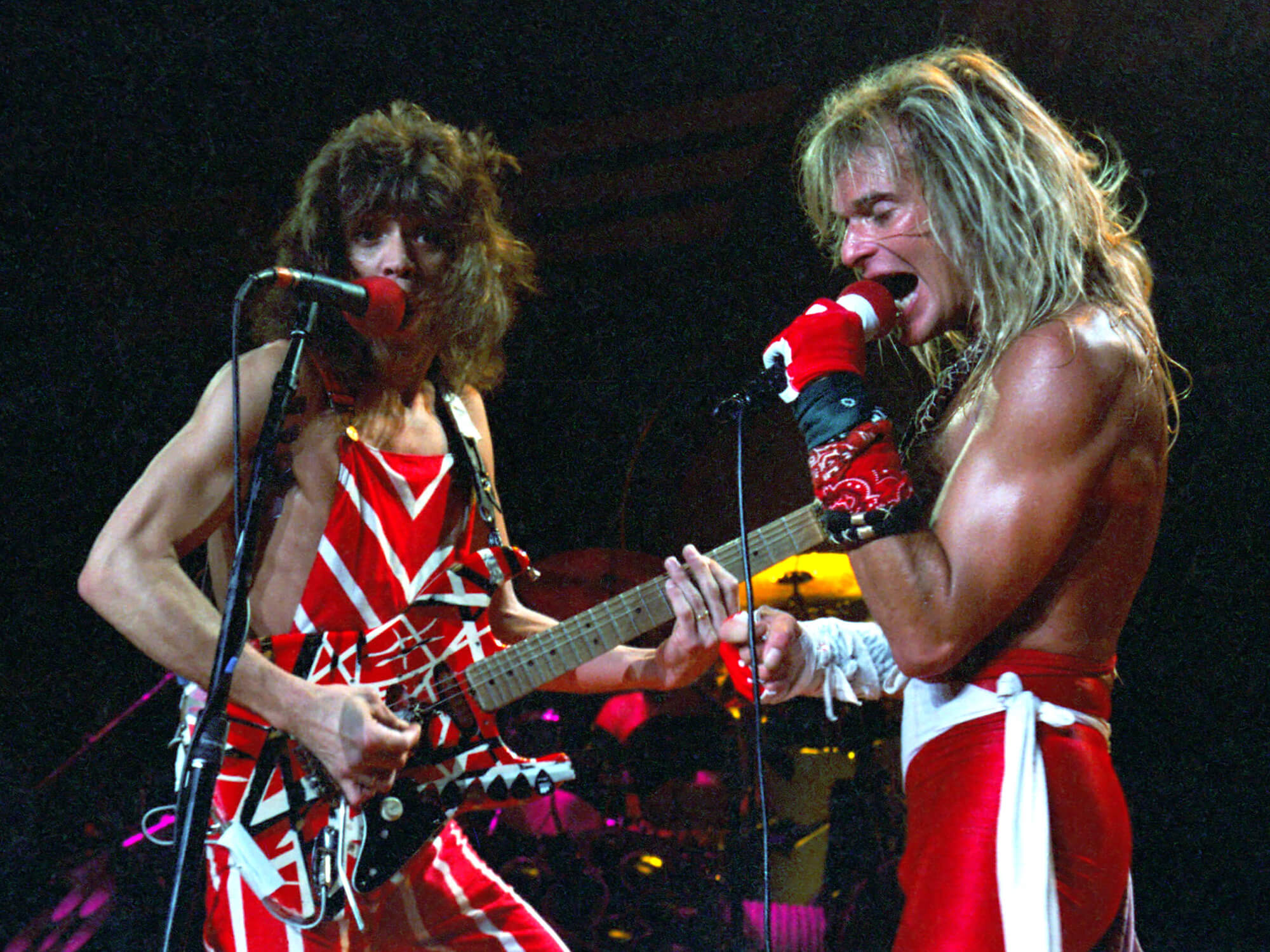 Eddie Van Halen and David Lee Roth