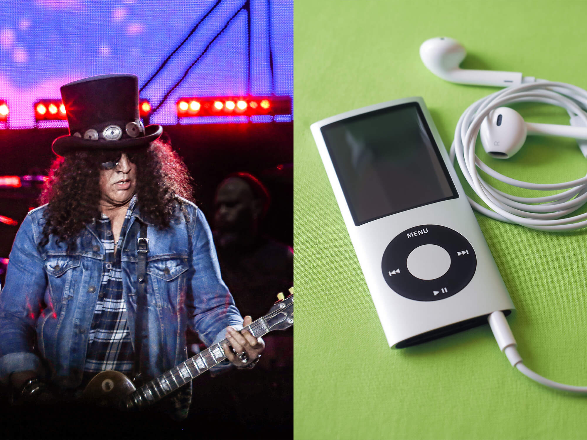 Slash and an iPod