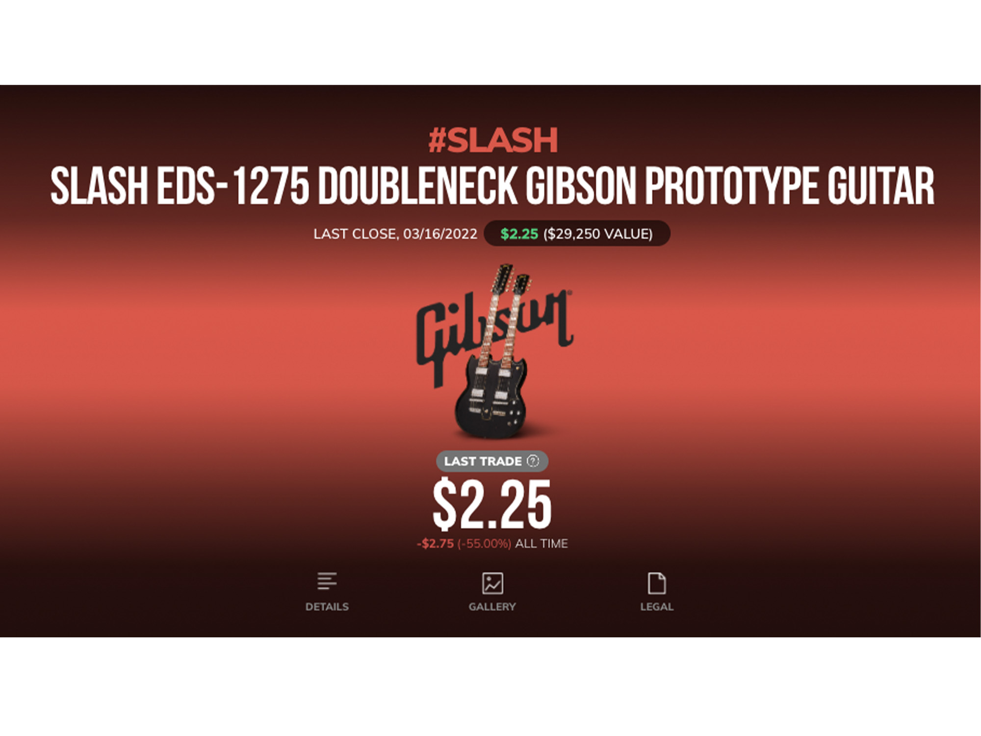 Gibson Rally Slash Price