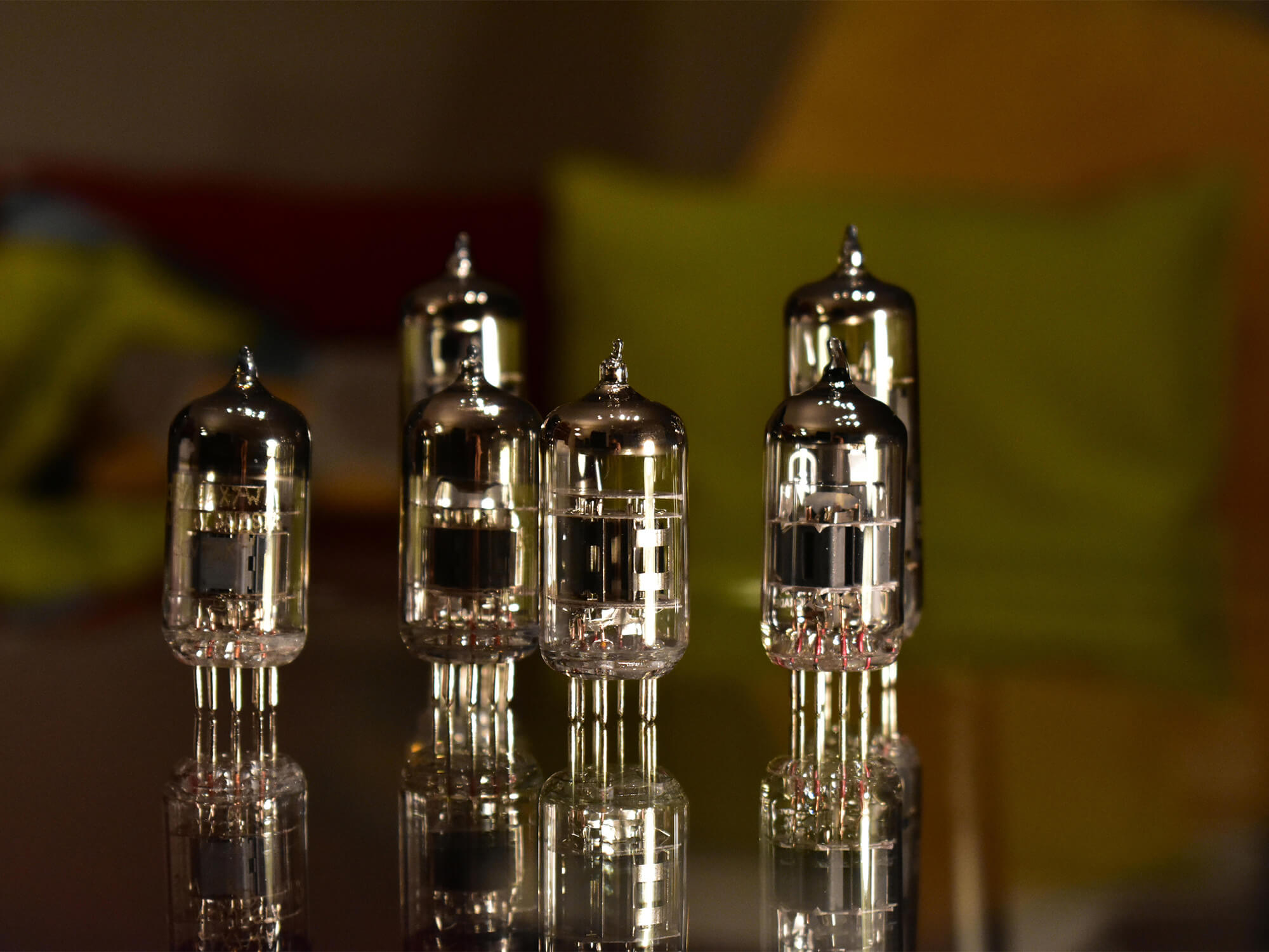 Several vacuum tubes