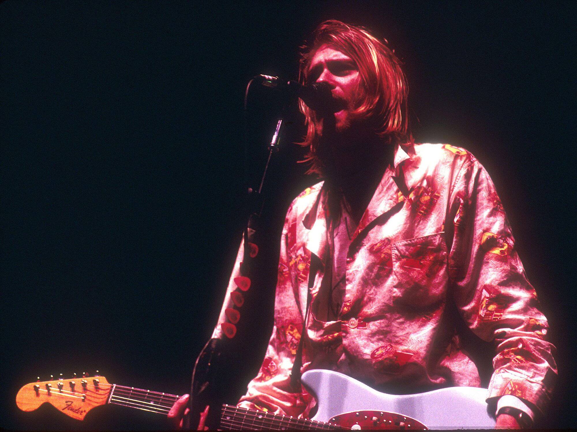 Kurt Cobain on Stage