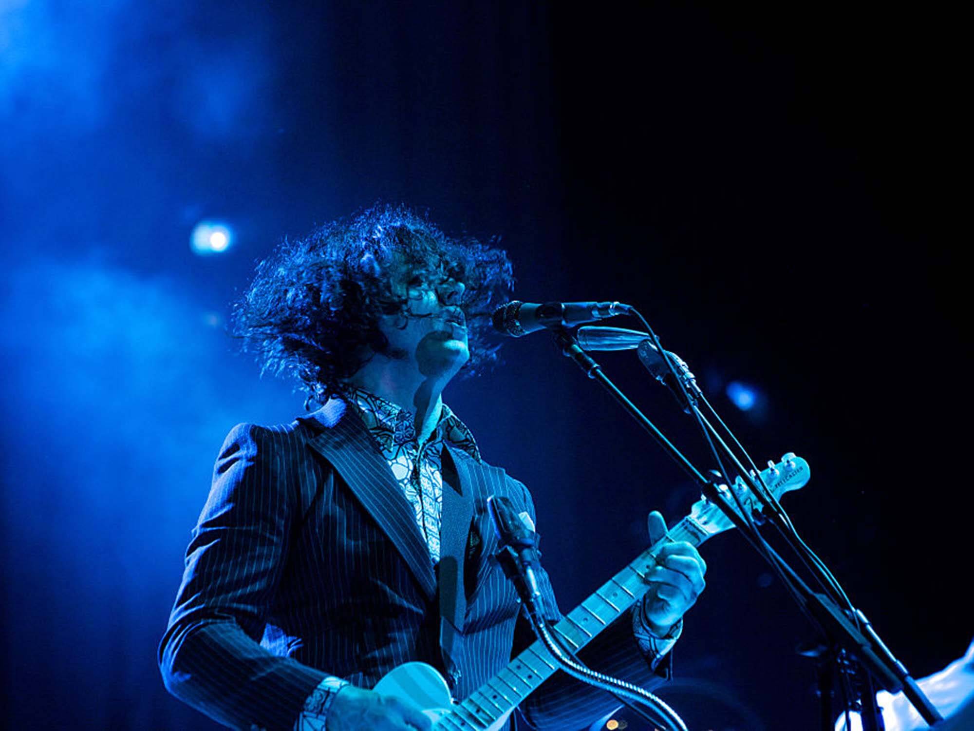 Jack White performing at the Bonnaroo Music Festival 2014