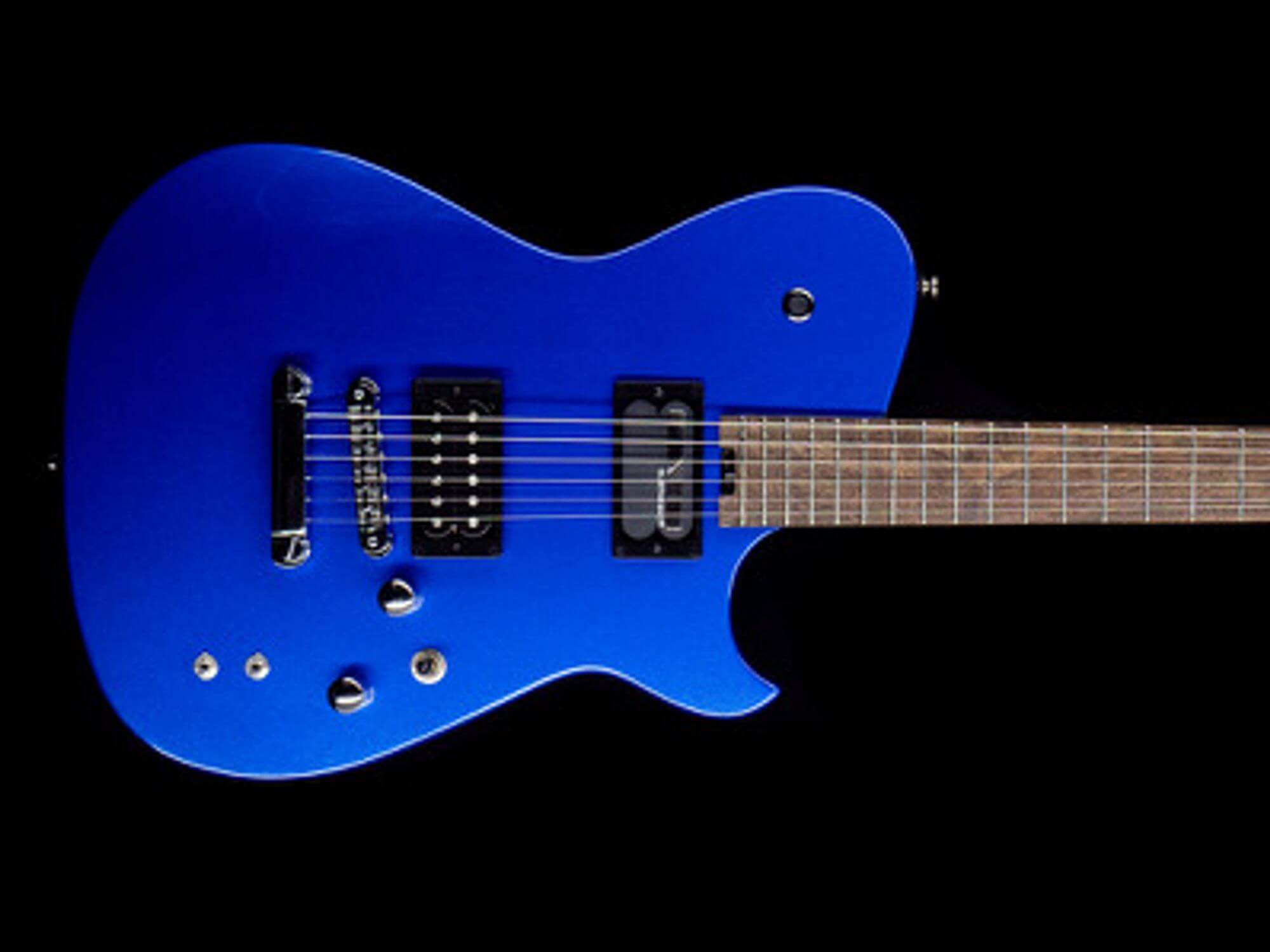 Manson Sustainiac Sustainer Guitar in Blue