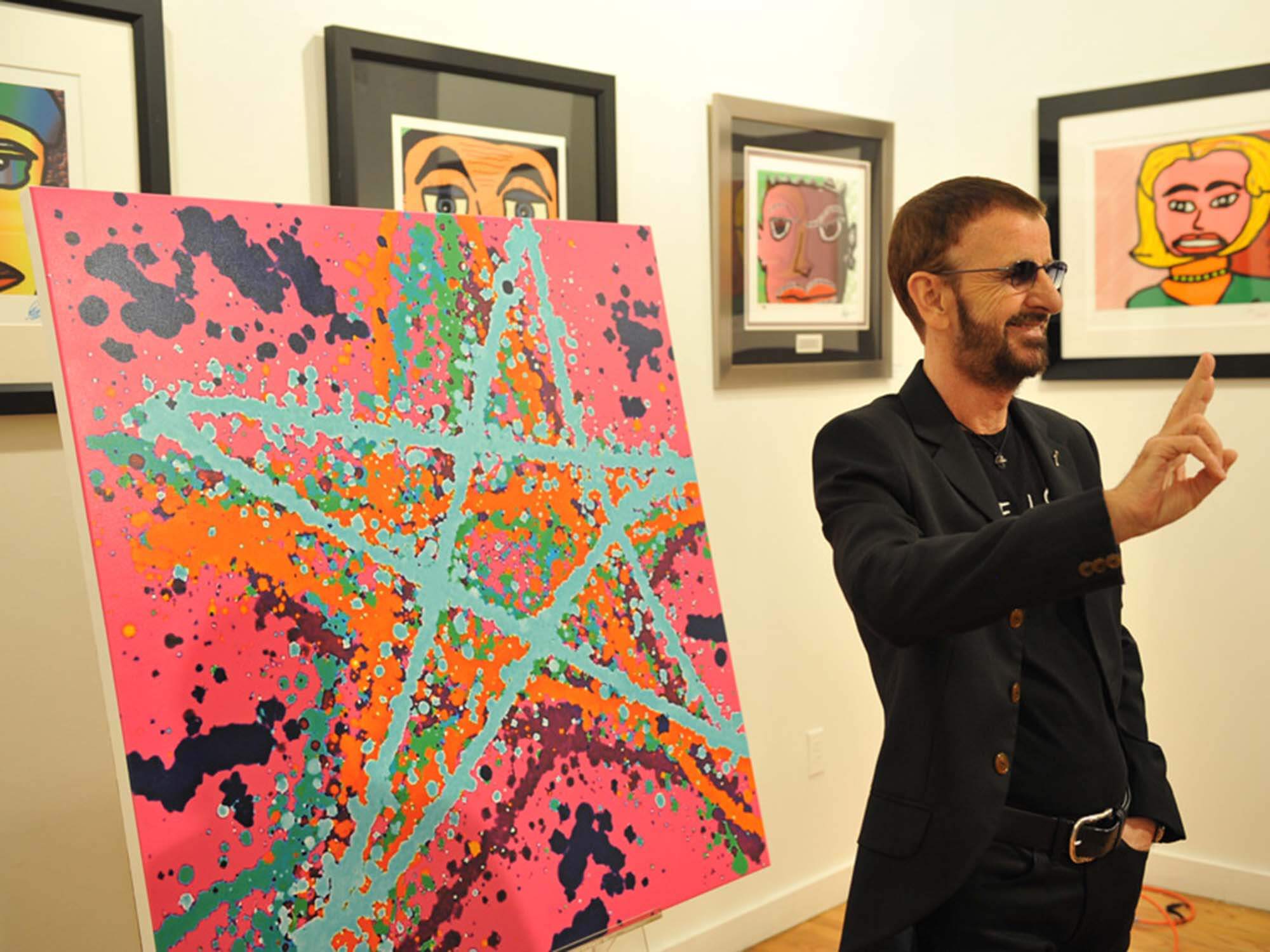 Ringo Starr at the opening of his New York Gallery