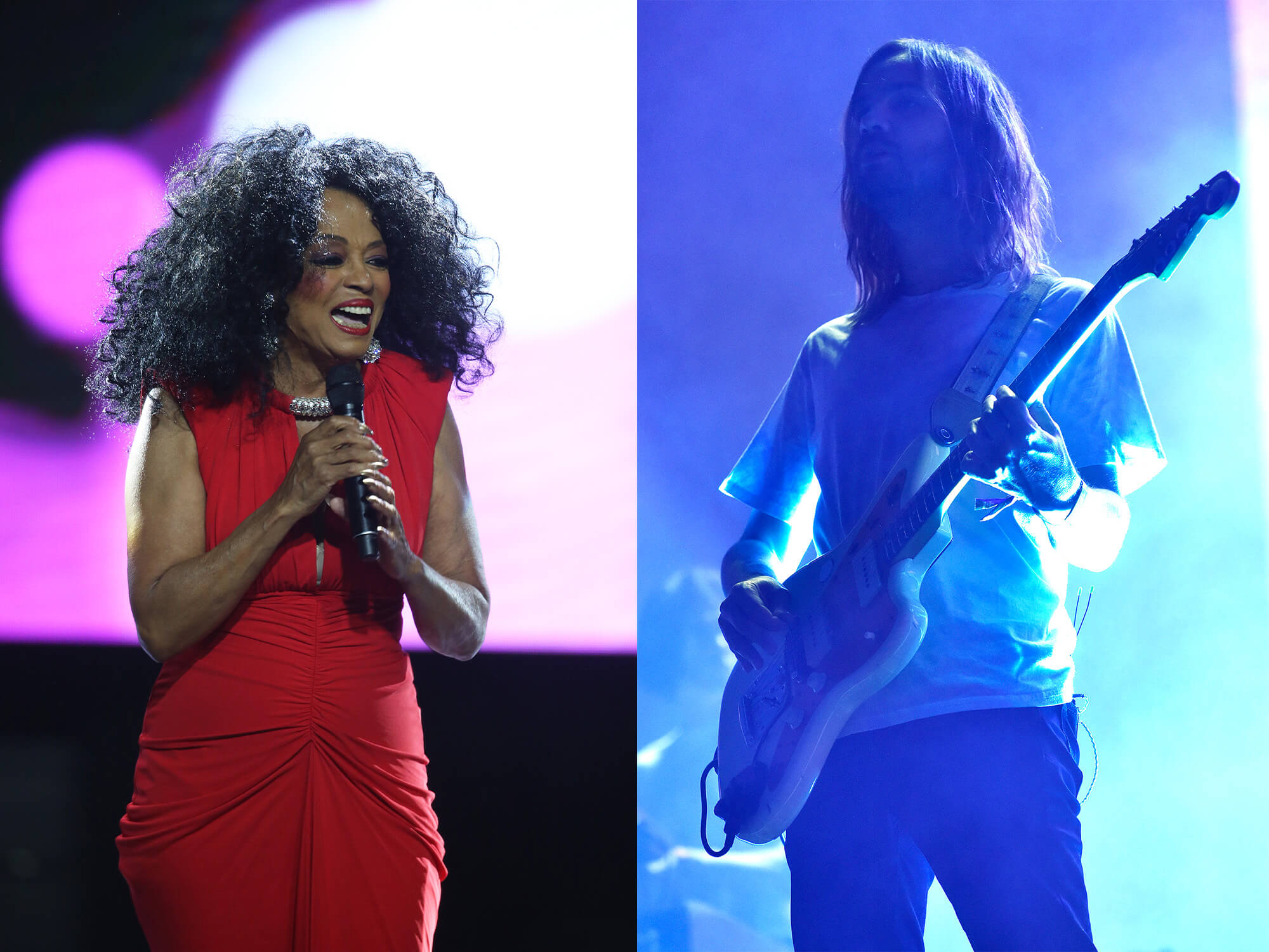 Diana Ross and Kevin Parker of Tame Impala