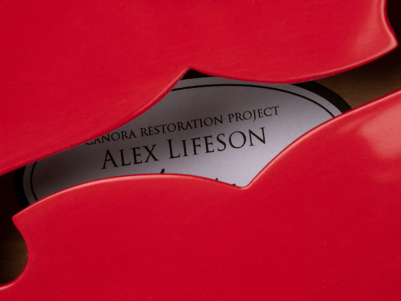 Alex Lifeson's restored Canora