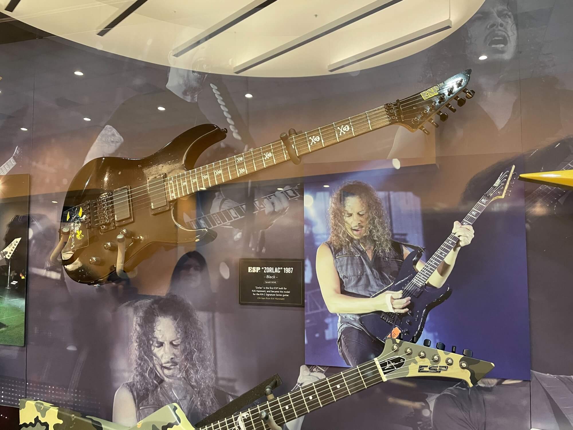 Kirk Hammett's ESP on display