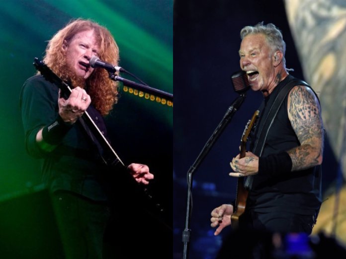 Dave Mustaine and James Hetfield