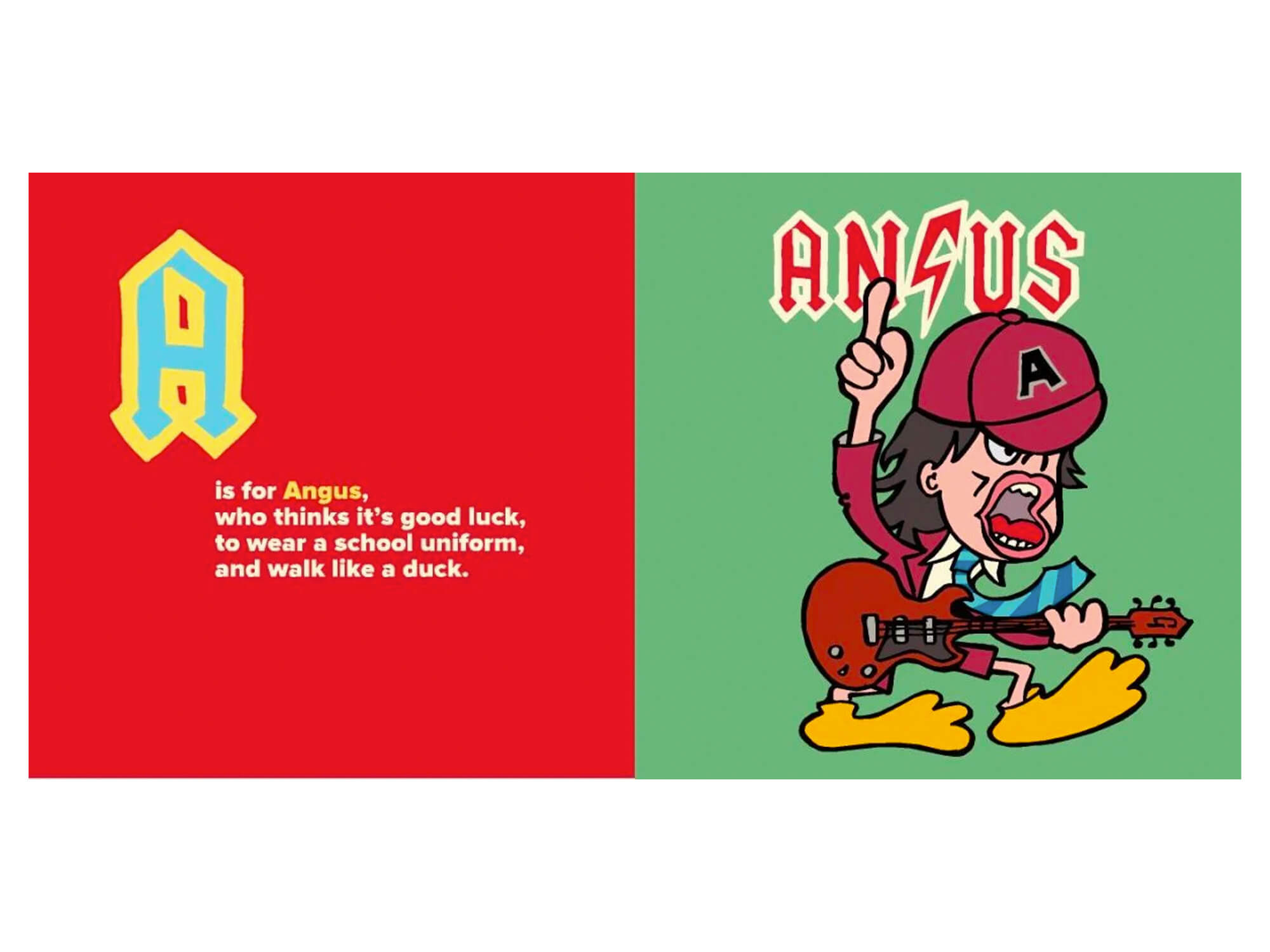 AC/DC alphabet book teaches kids their AB/CDs
