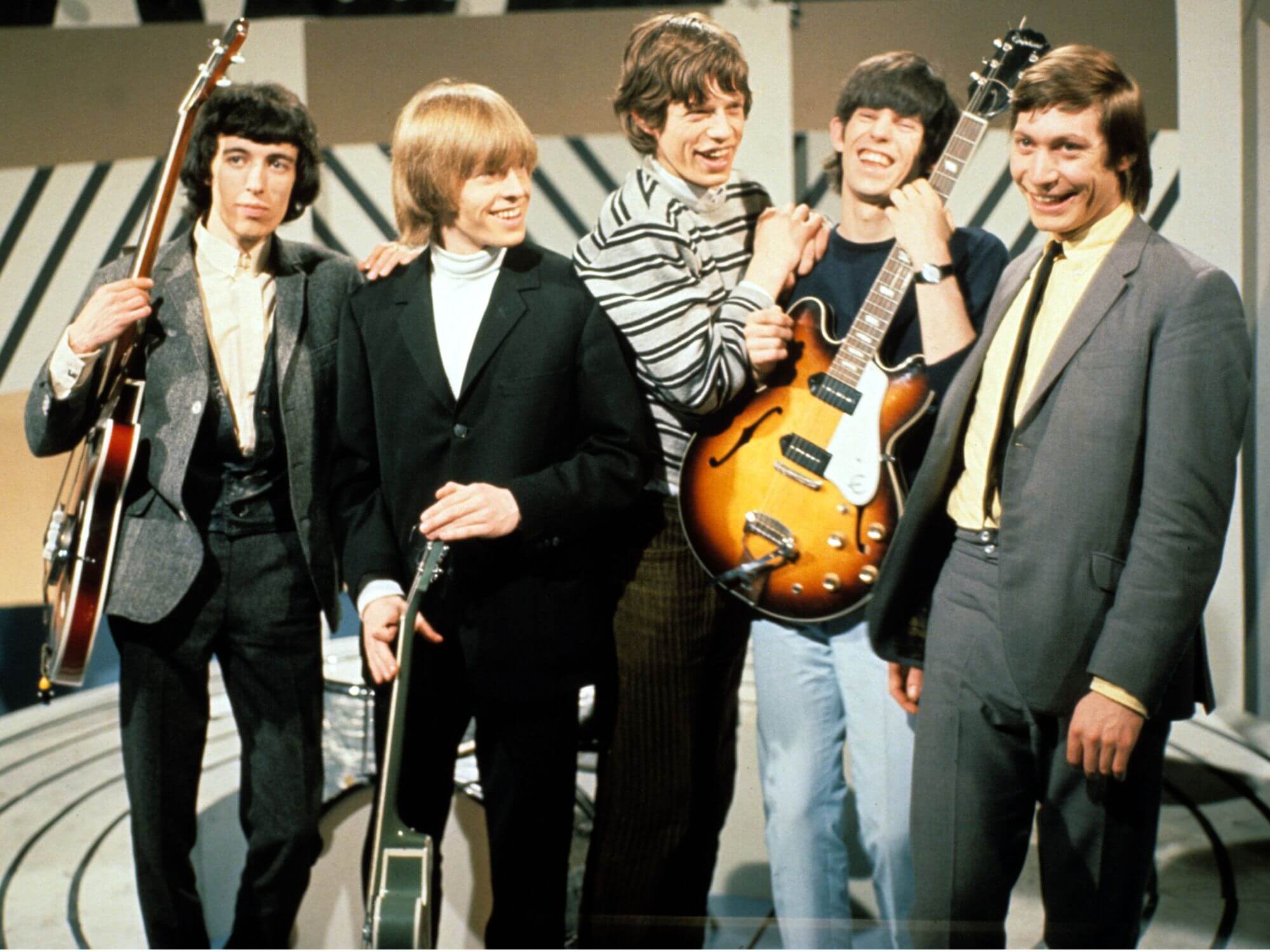 The Rolling Stones at television studio
