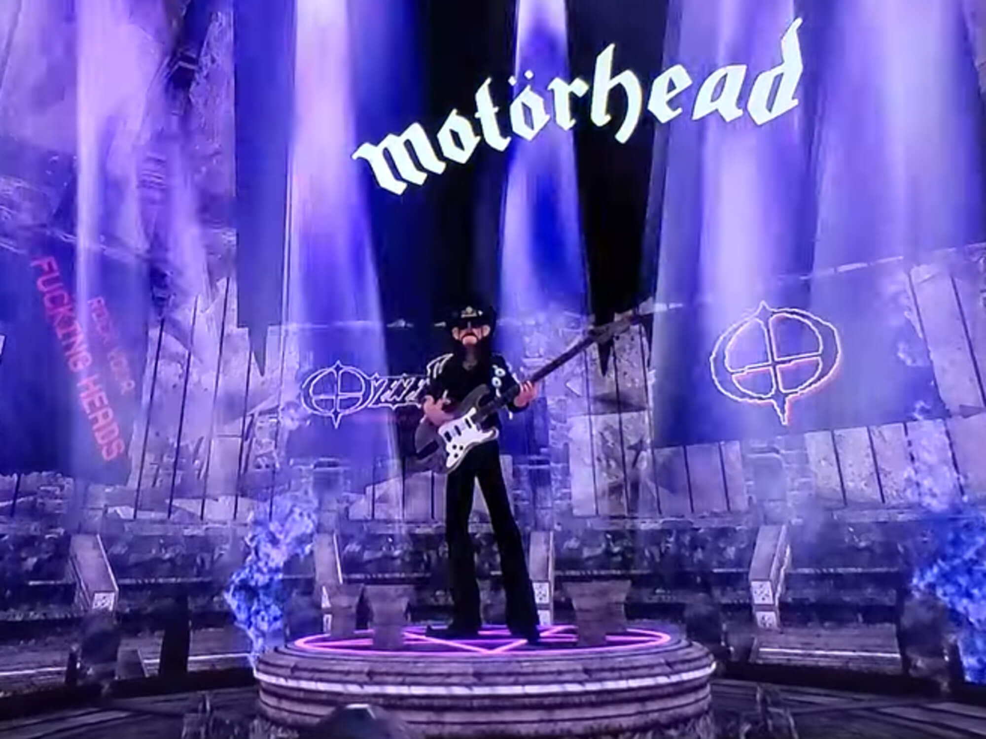 Motörhead's Lemmy Performing at Ozzfest