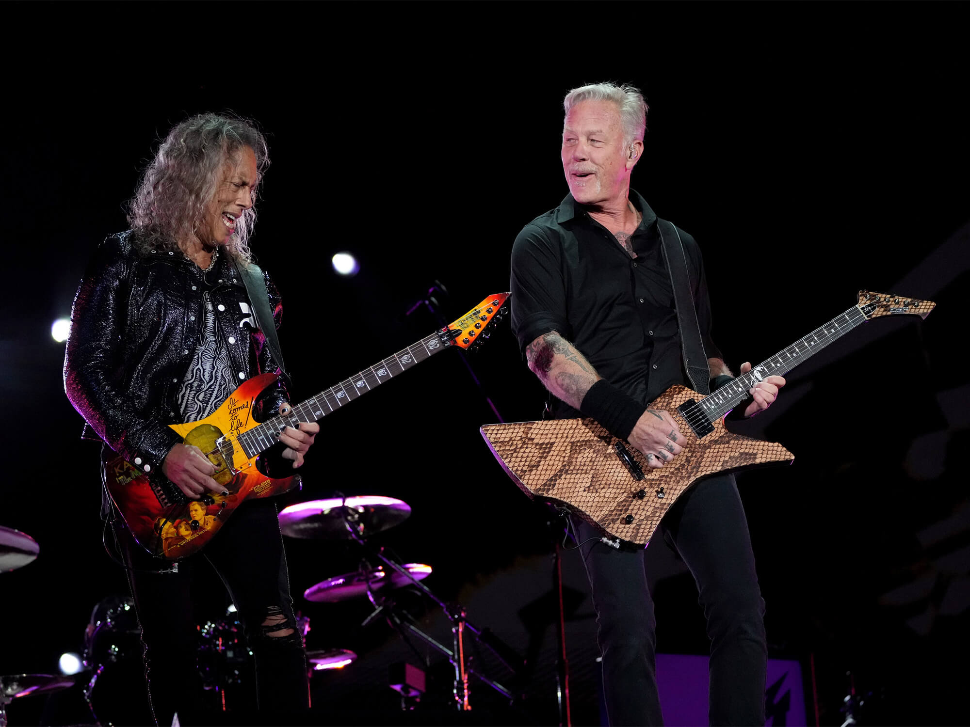 Kirk Hammett and James Hetfield