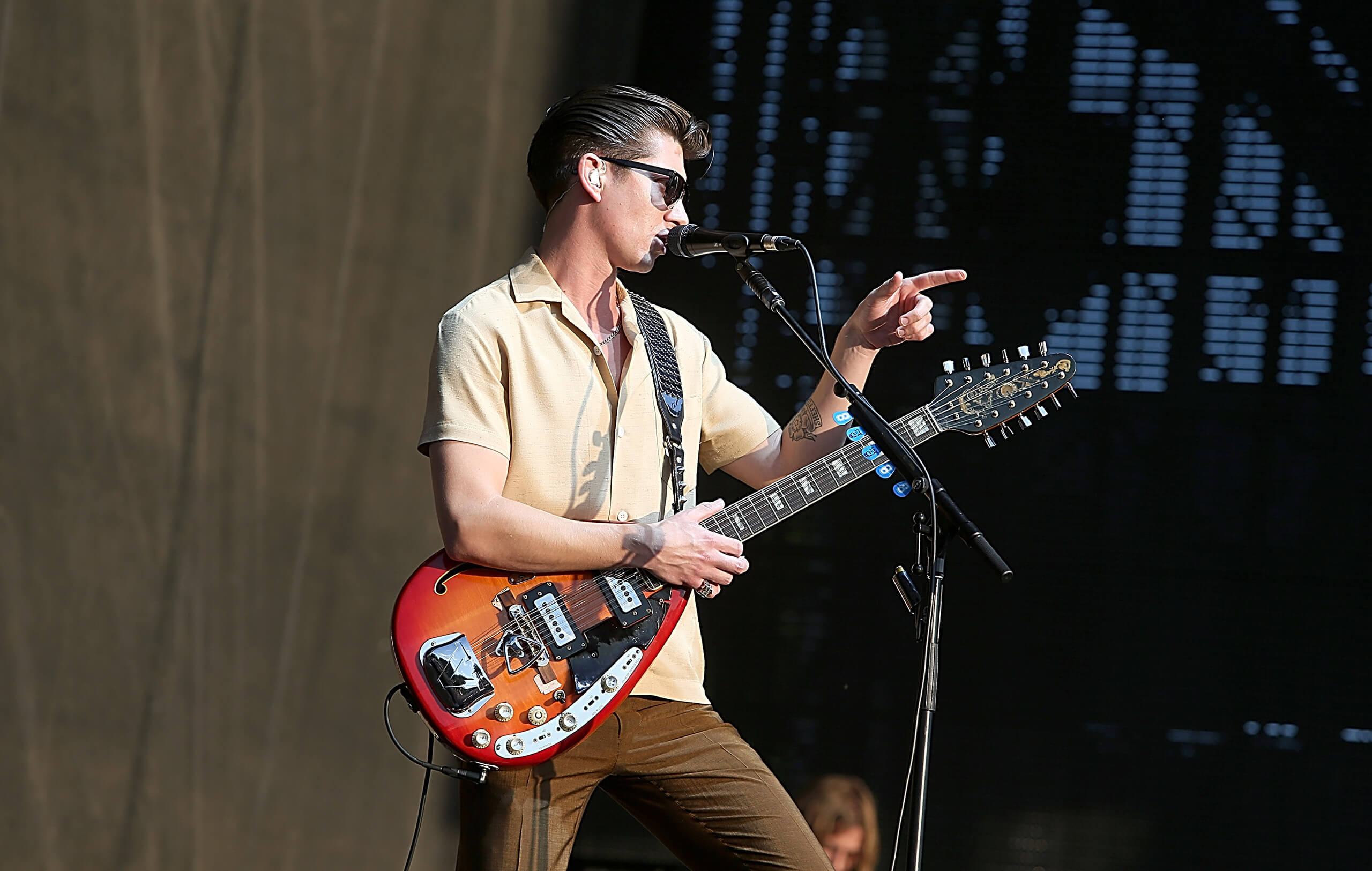 Alex Turner of Arctic Monkeys performs on Day 1 of Austin City Limits Music Festival at Zilker Park on October 4, 2013 in Austin, Texas
