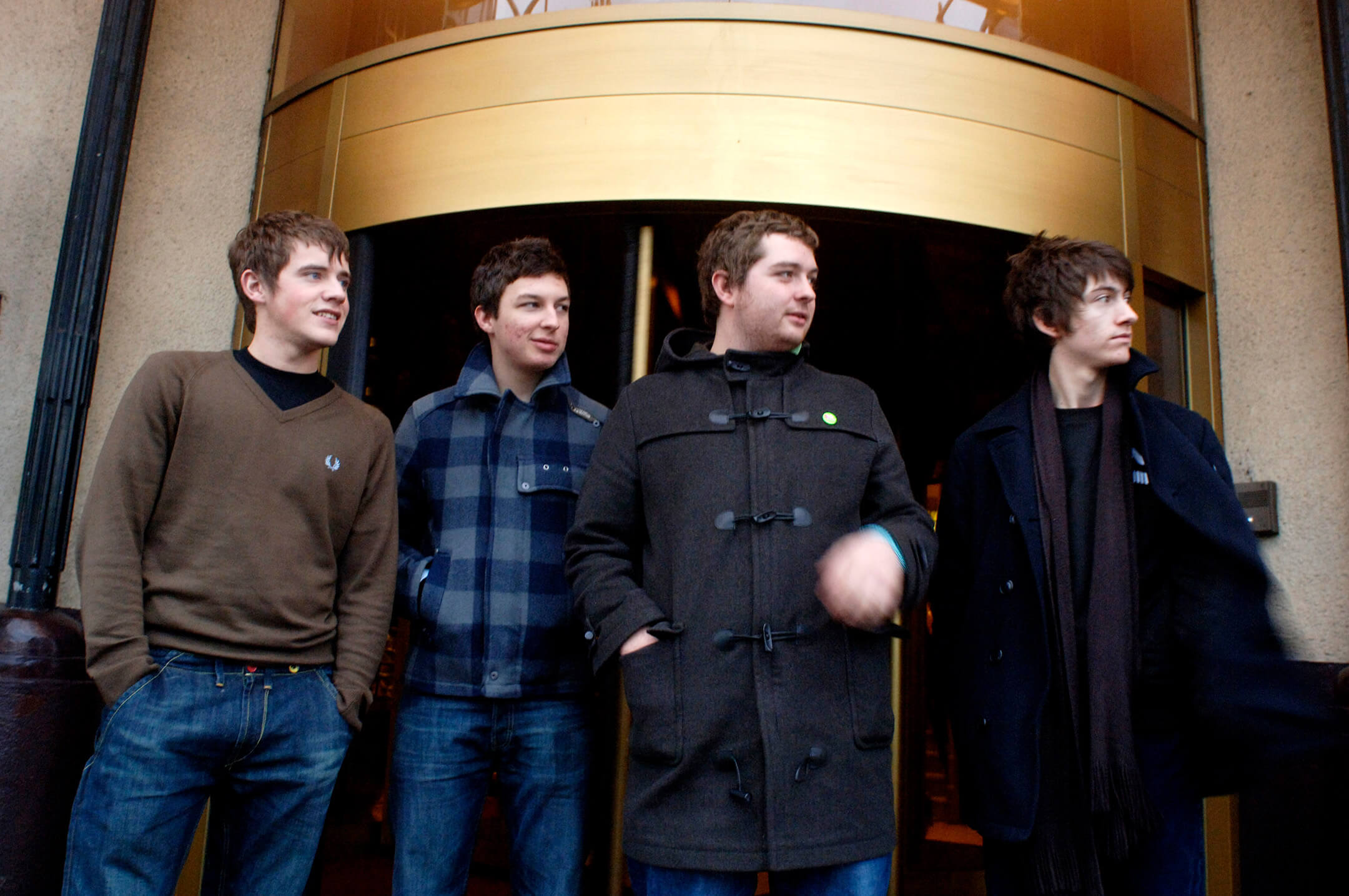 Arctic Monkeys posed in Amsterdam, Netherlands on 6th December 2005