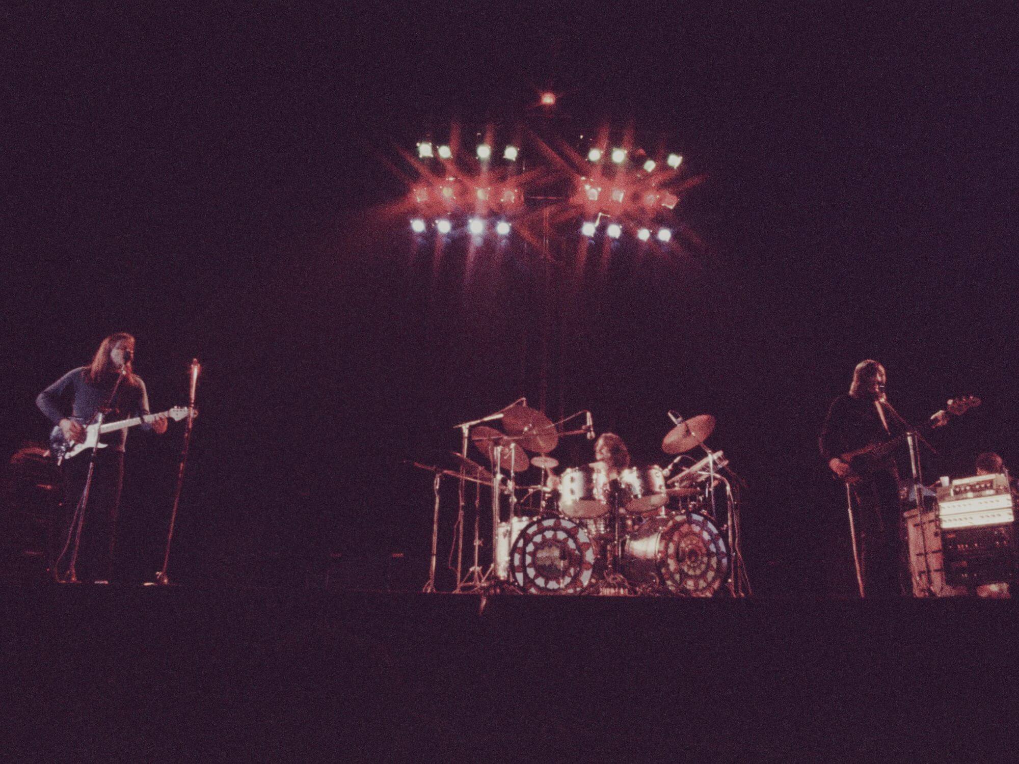 Pink Floyd performing in 1972