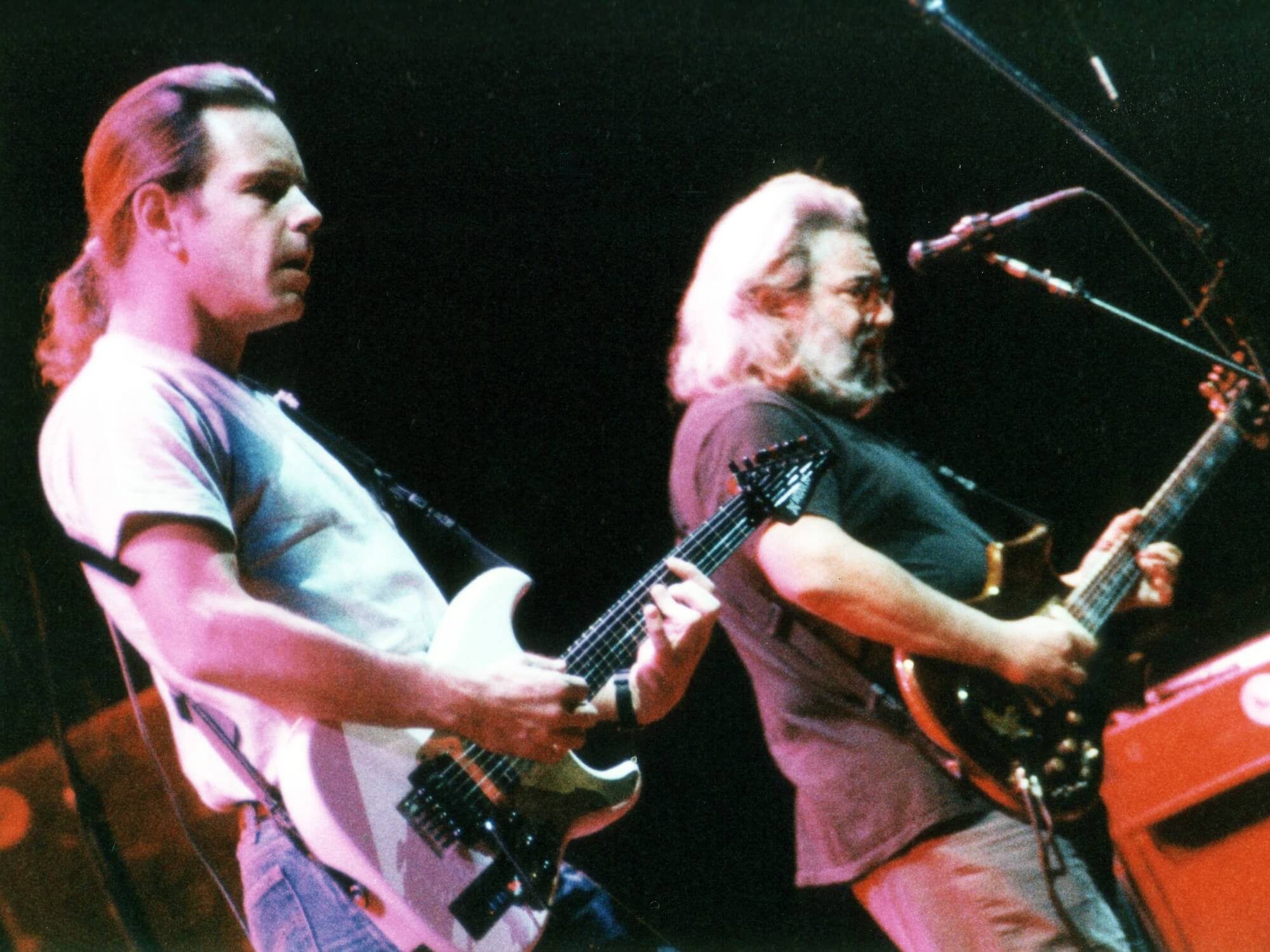 Bob Weir and Jerry Garcia