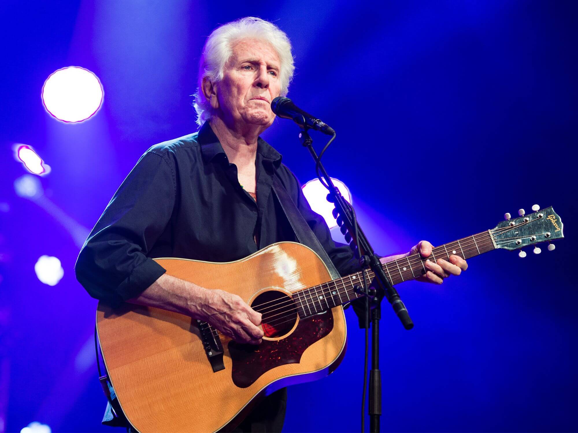 Graham Nash performing live in 2019