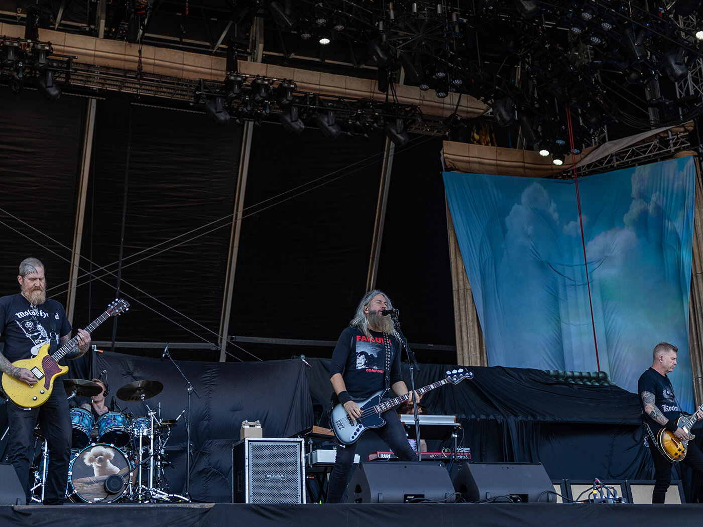 Brent Hind, Brann Dailor, Troy Sanders and Bill Kelliher of Mastodon performson stage at the Tons of Rock festival on June 23, 2022 in Oslo, Norway.