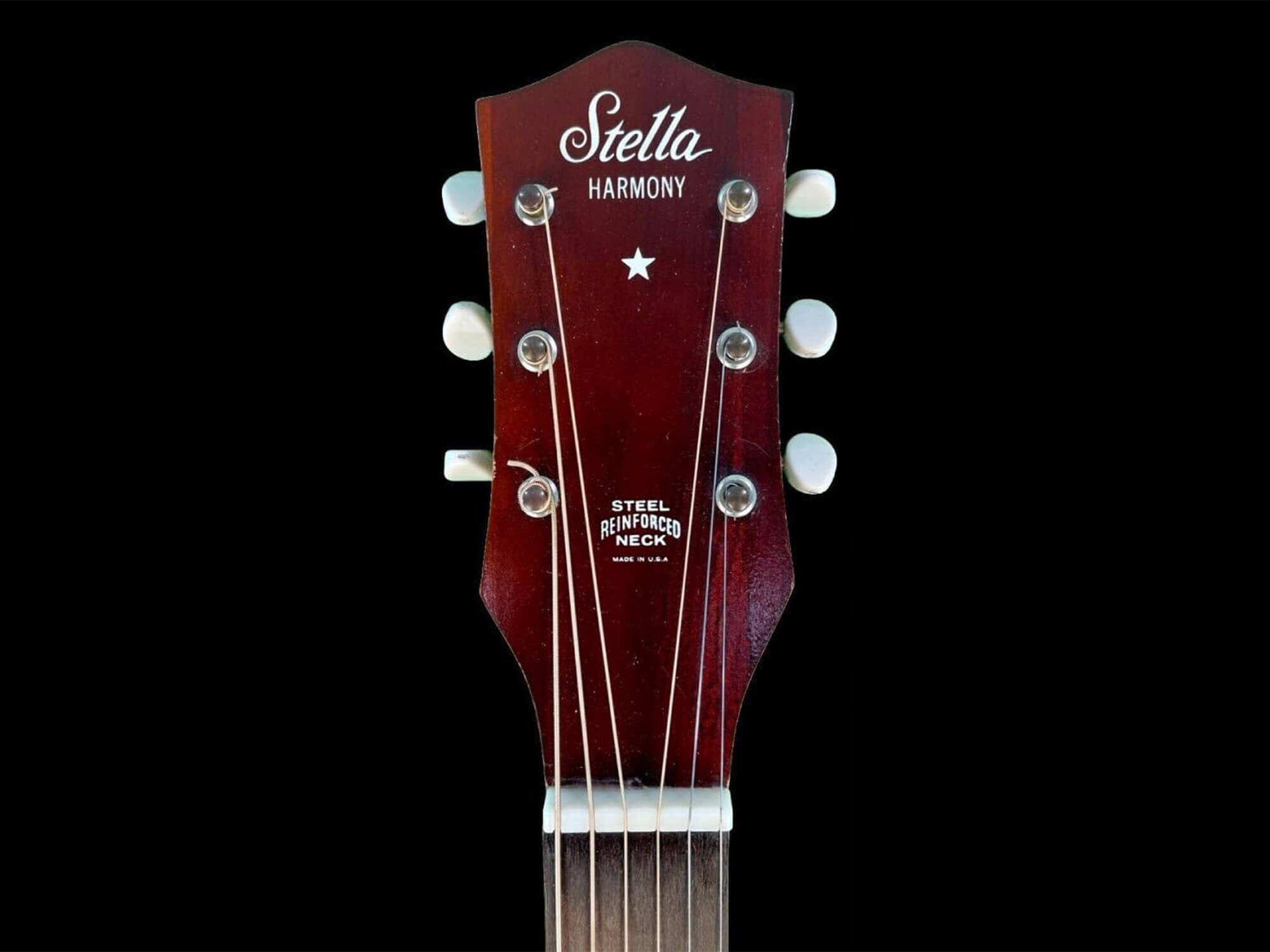A Stella guitar, acquired by Harmony