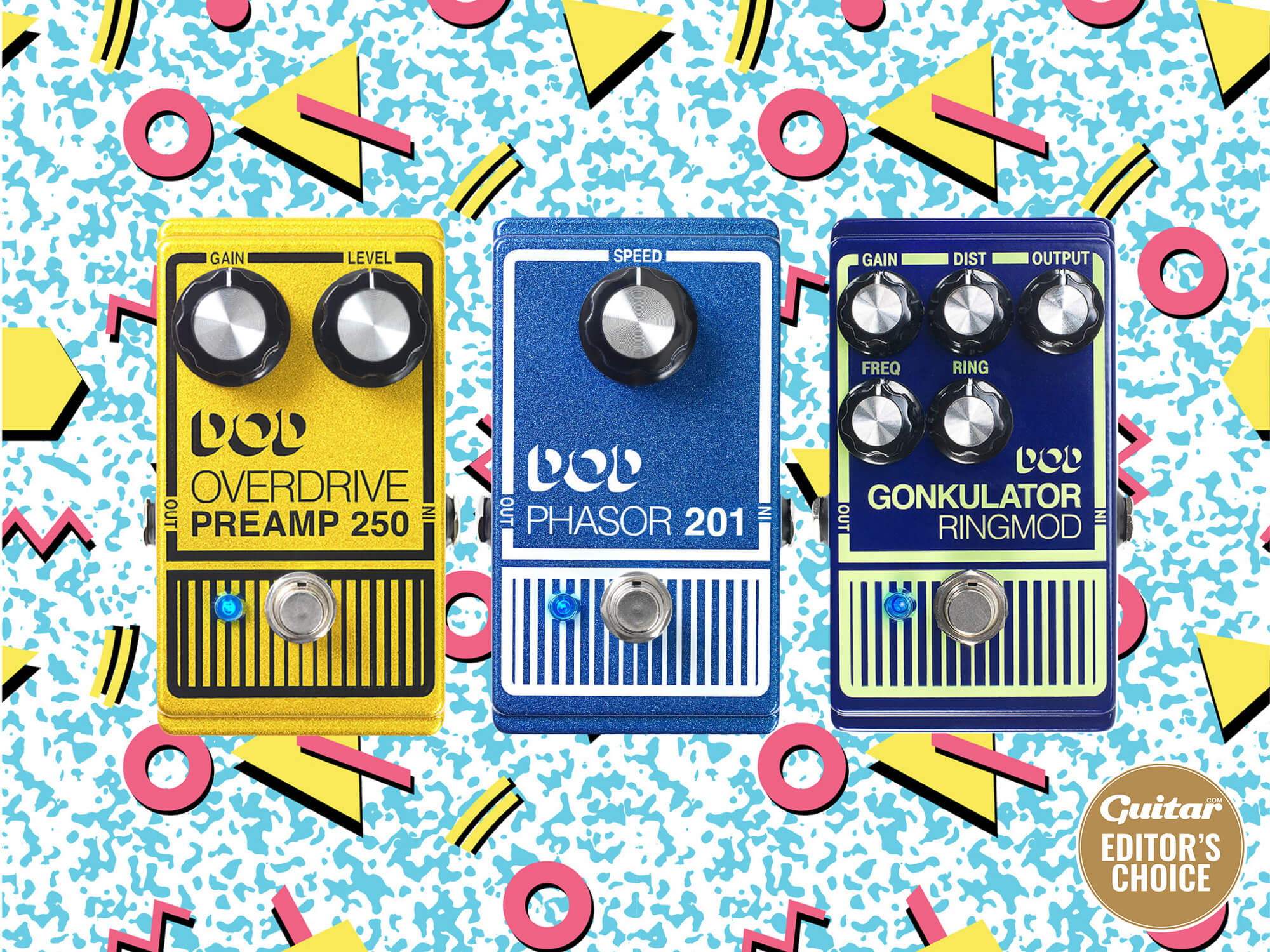 DOD Overdrive Preamp 250, Phasor 201 and Gonkulator review