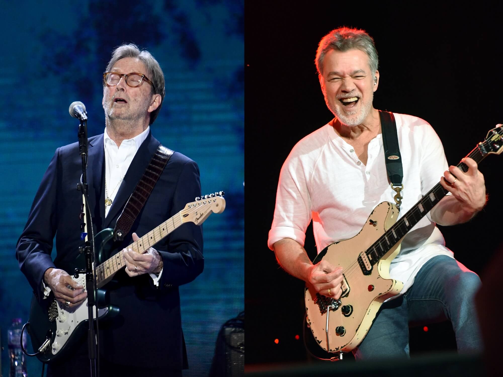 Eric Clapton and Eddie Van Halen
