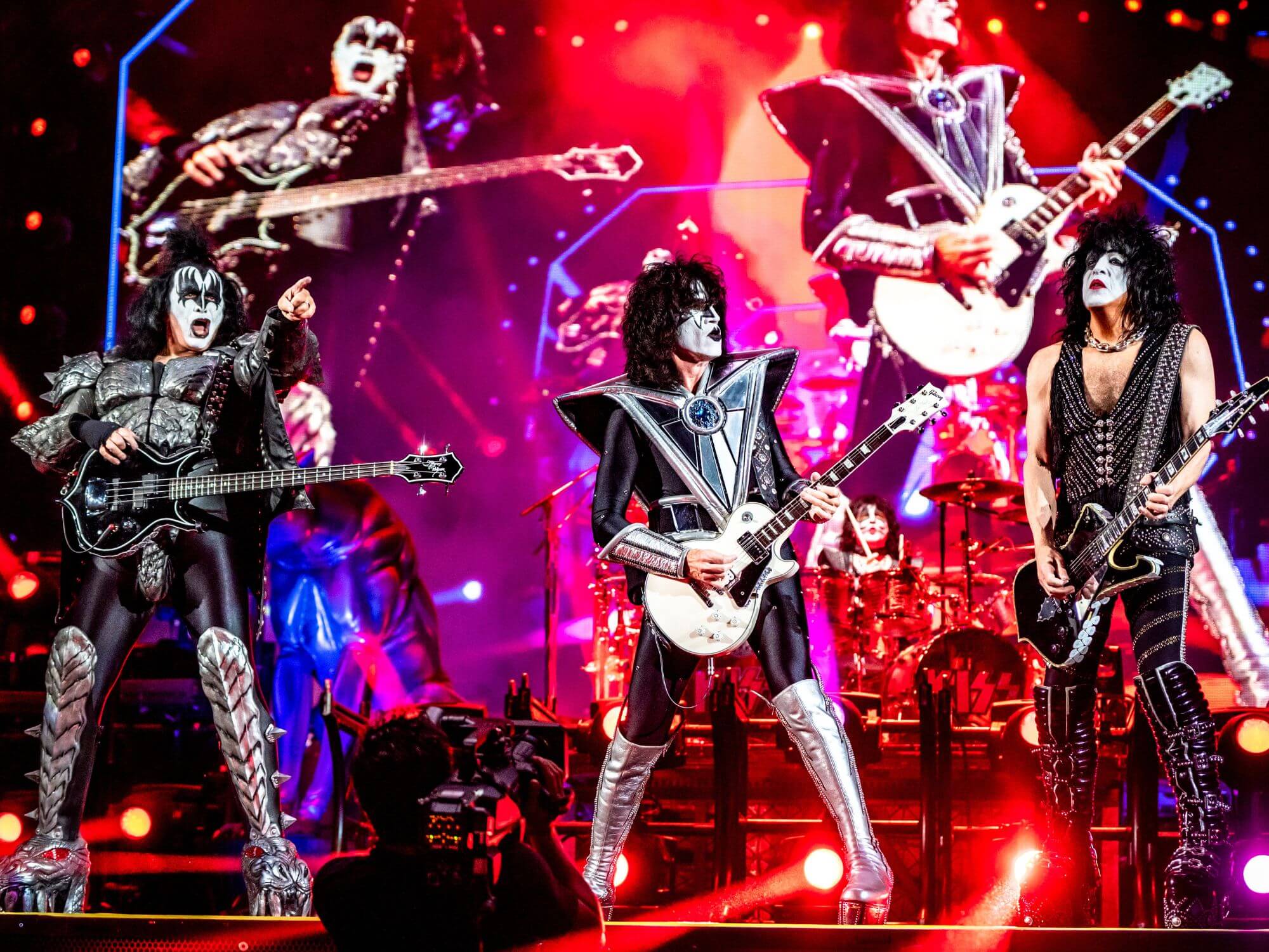 KISS performing live in Verona, Italy in 2022