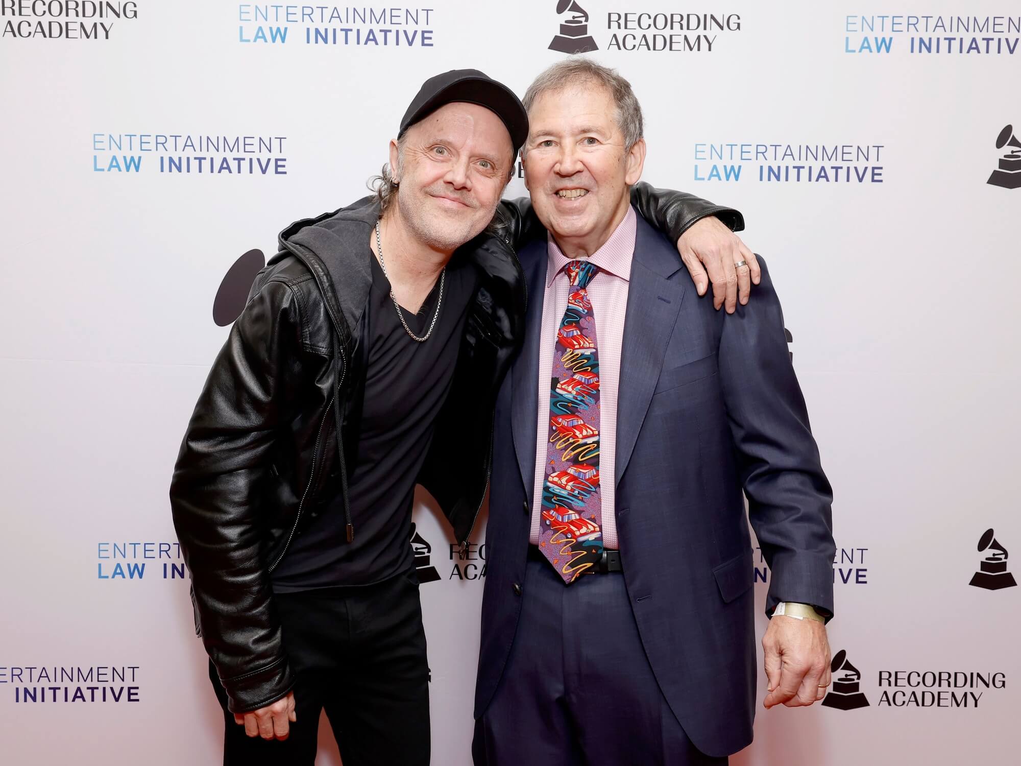 Metallica's Lars Ulrich and lawyer Peter Paterno,