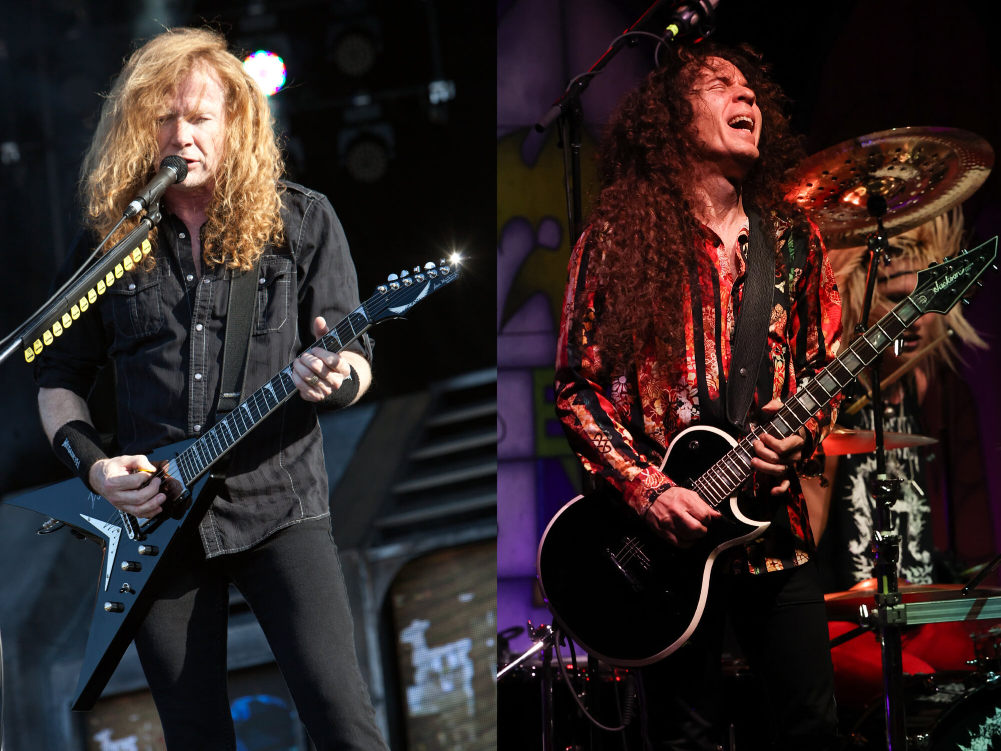 Dave Mustaine of Megadeth and Marty Friedman