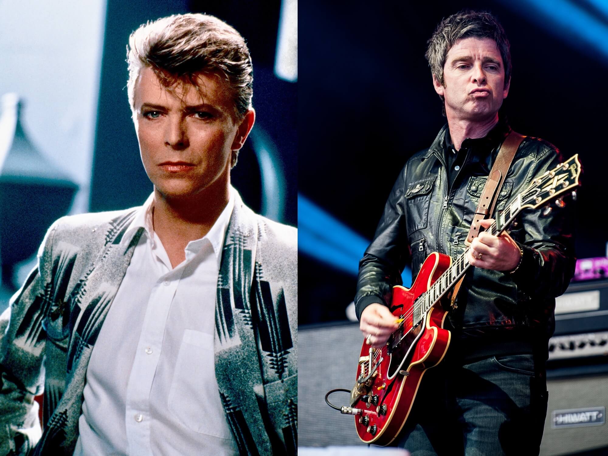 David Bowie and Noel Gallagher