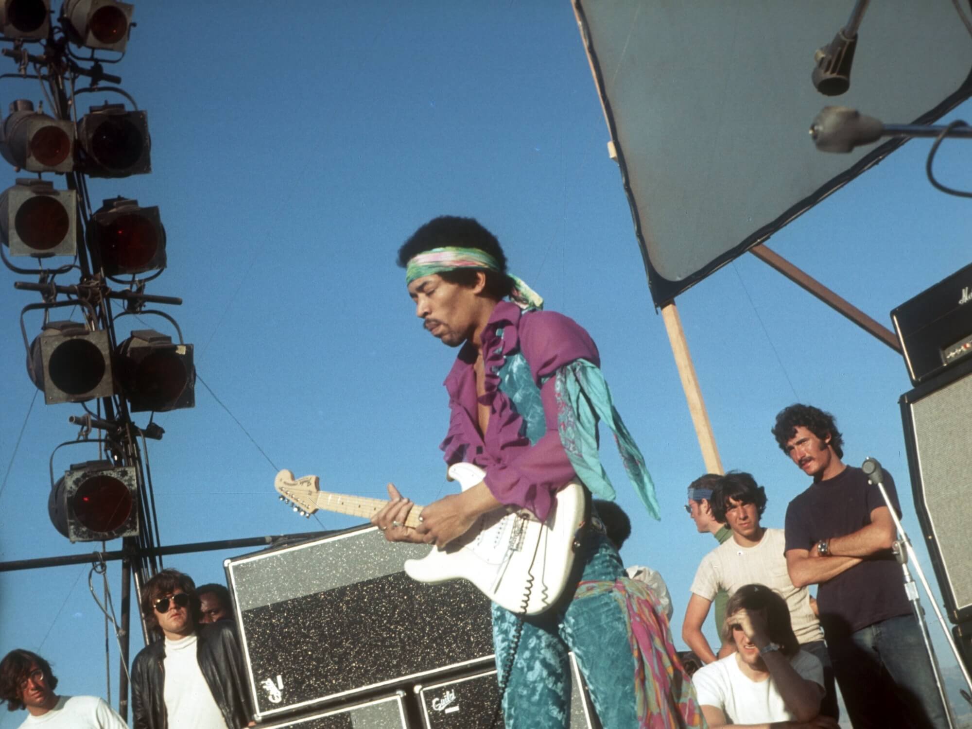 Jimi Hendrix at the Newport Pop Festival