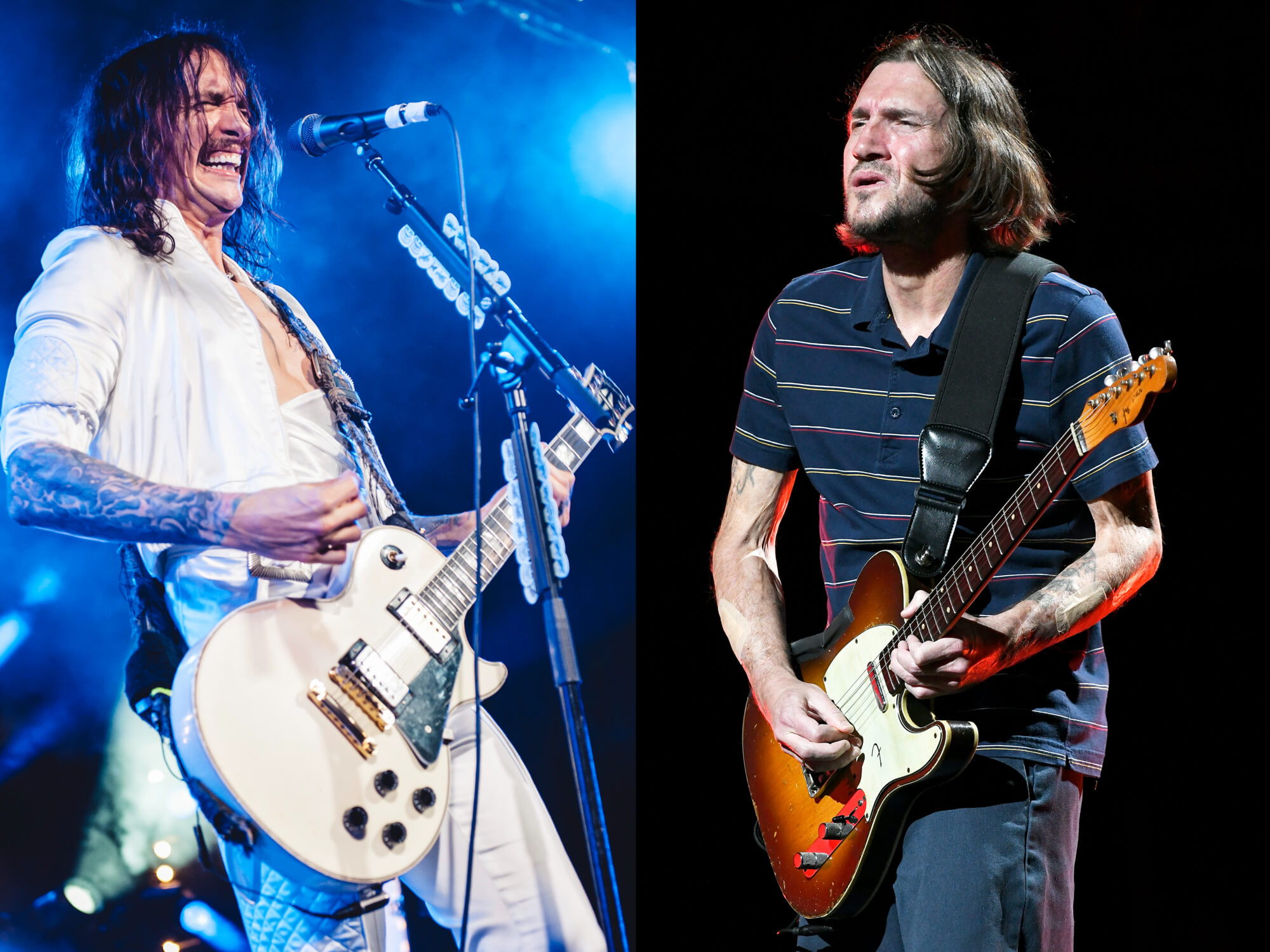 Justin Hawkins and John Frusciante
