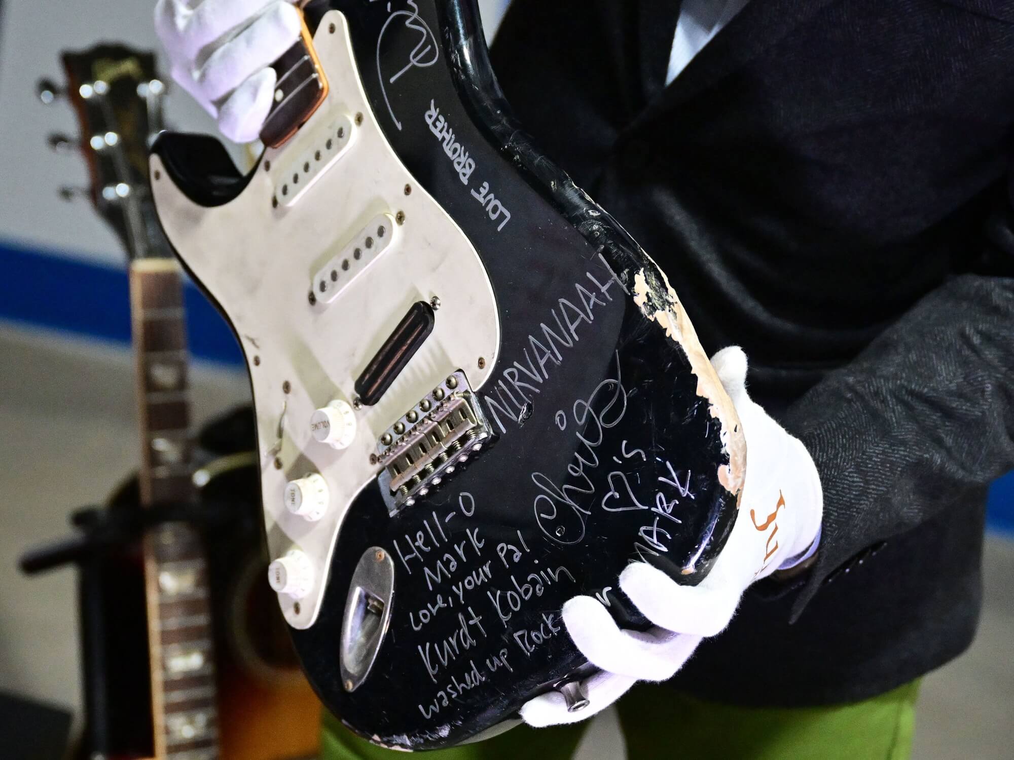 Kurt Cobain's smashed Fender Stratocaster