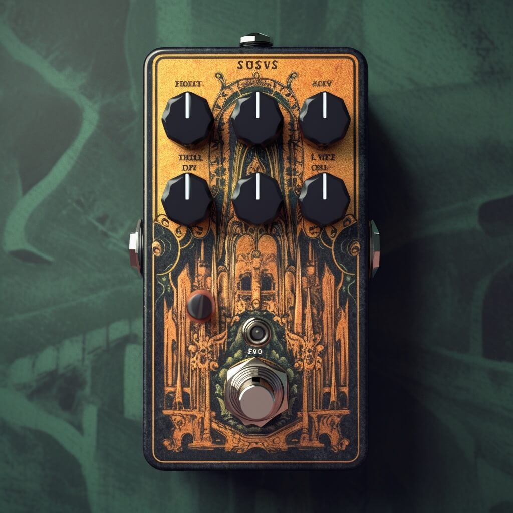 Pedal inspired by Dark Souls with cathedral print