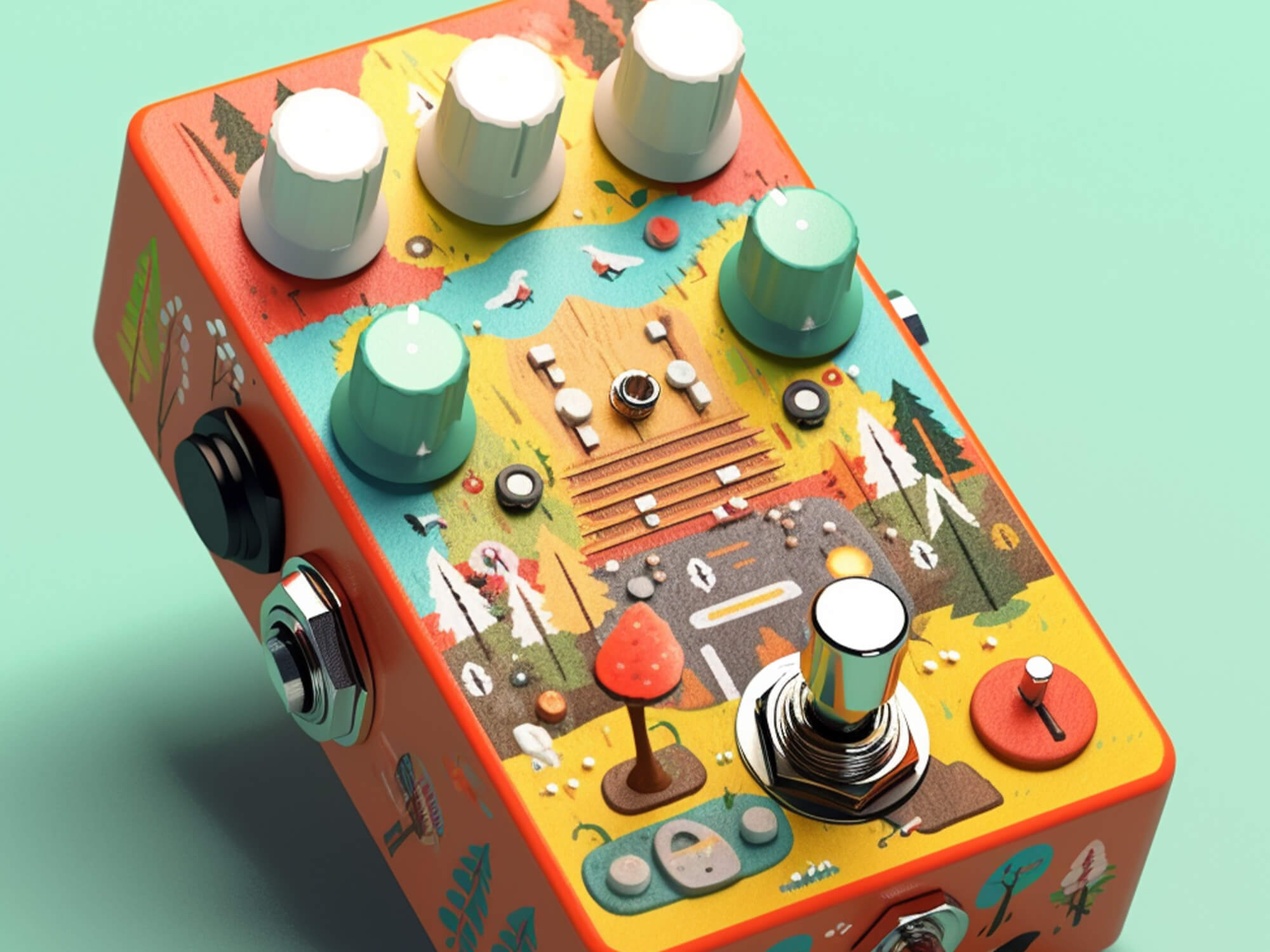 AI pedal inspired by Animal Crossing