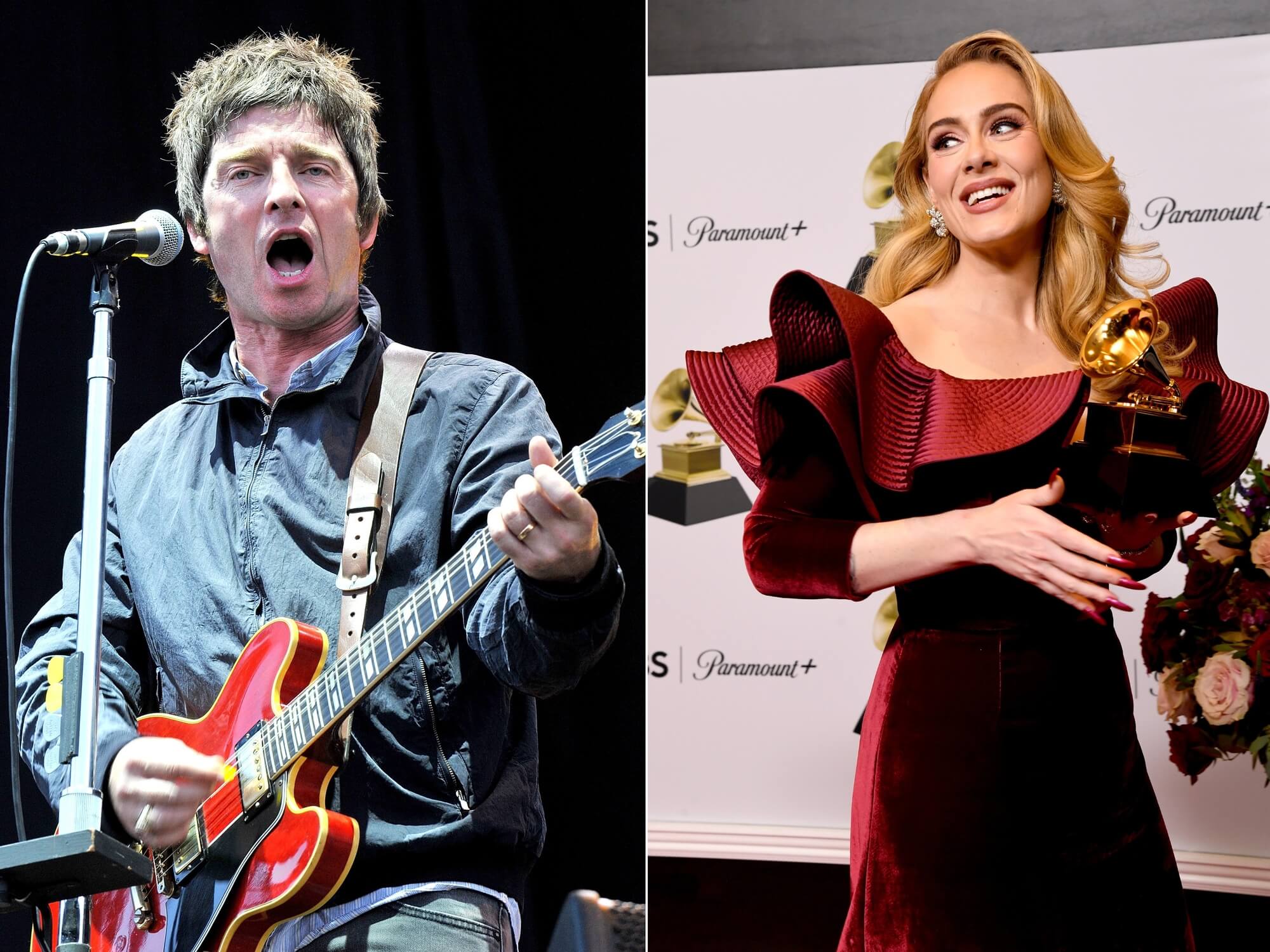 Noel Gallagher and Adele