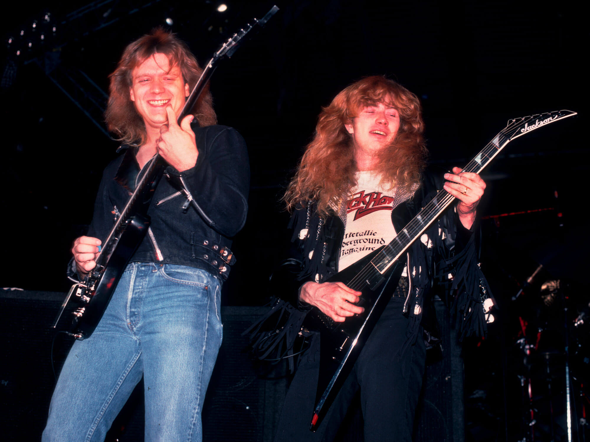 [L-R] Chris Poland and Dave Mustaine of Megadeth