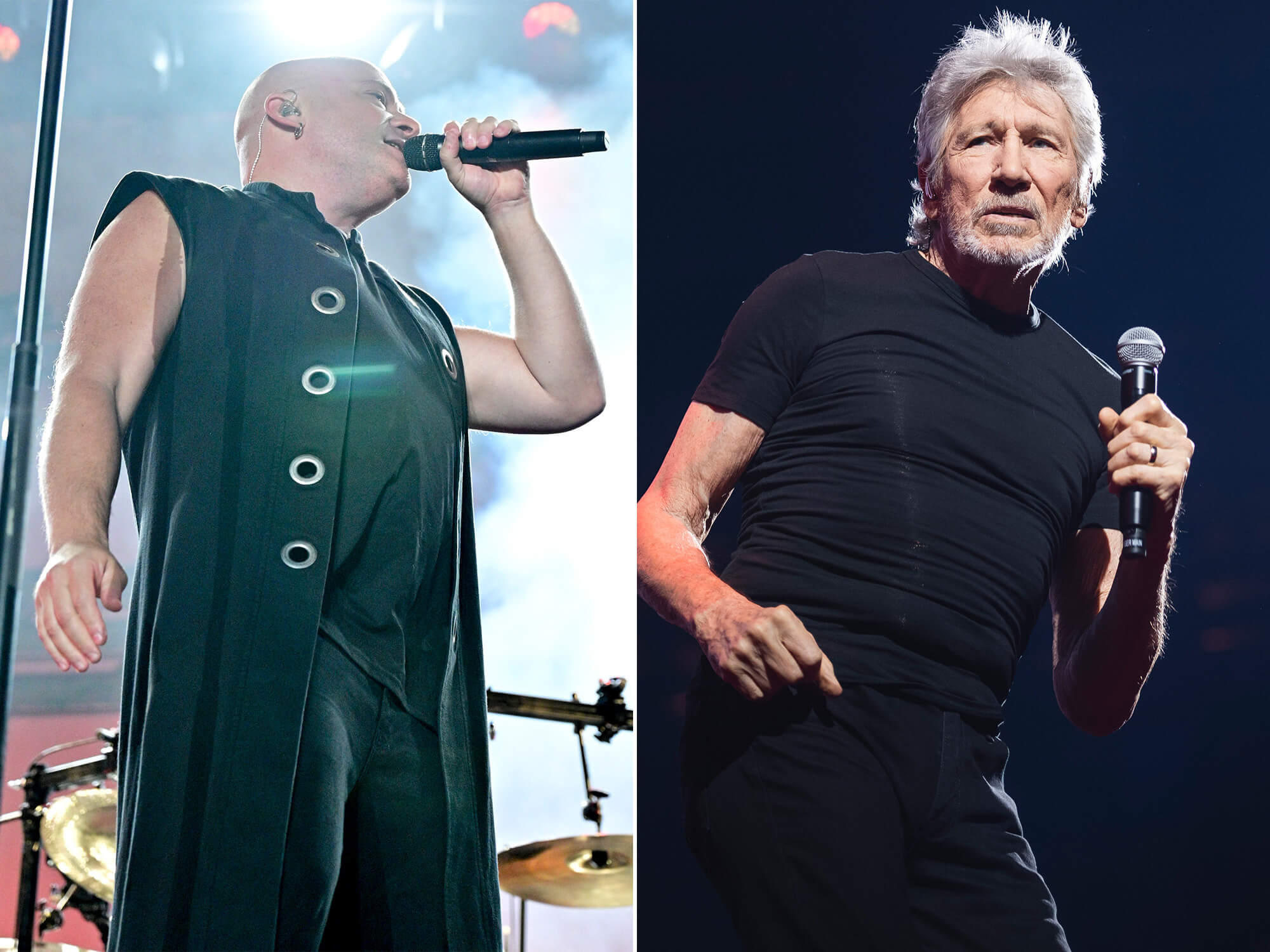 [L-R] David Draiman and Roger Waters