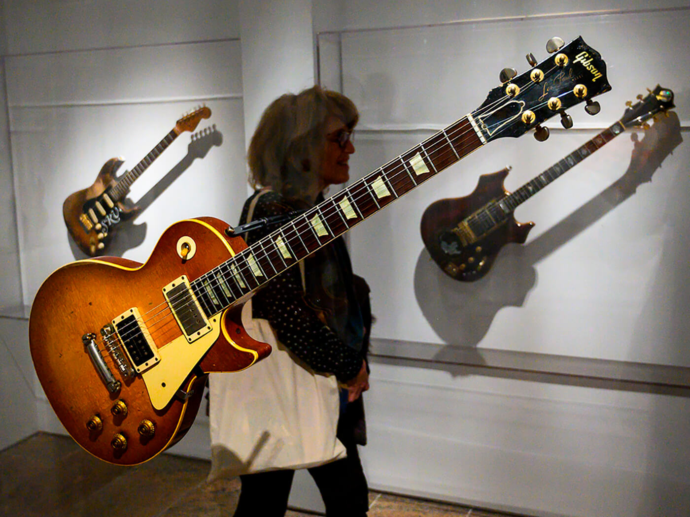 “Number One” belonging to Jimmy Page displayed at an exhibition called “Play It Loud: Instruments of Rock and Roll” at the Met in 2019