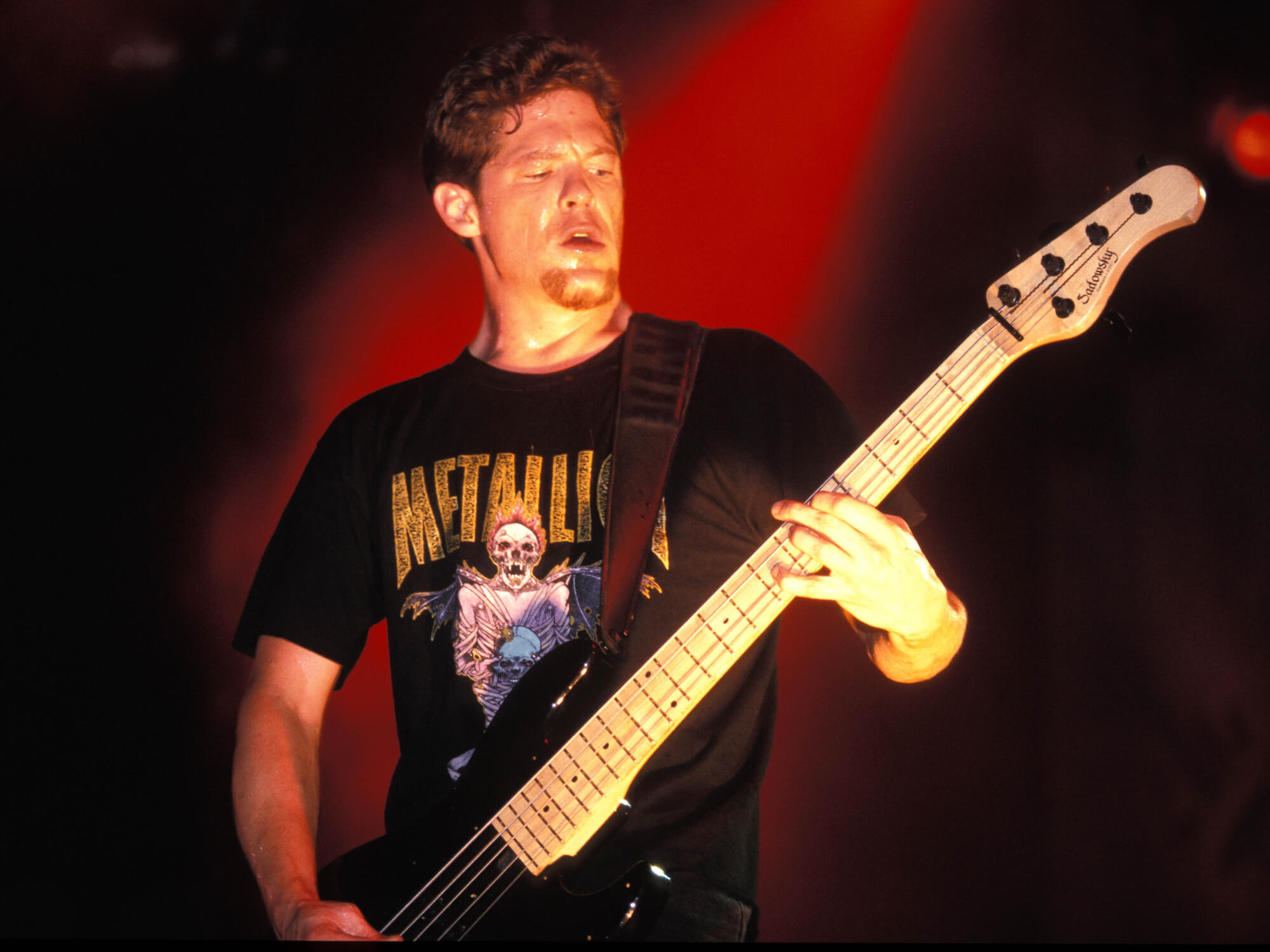 Jason Newsted performing as Metallica