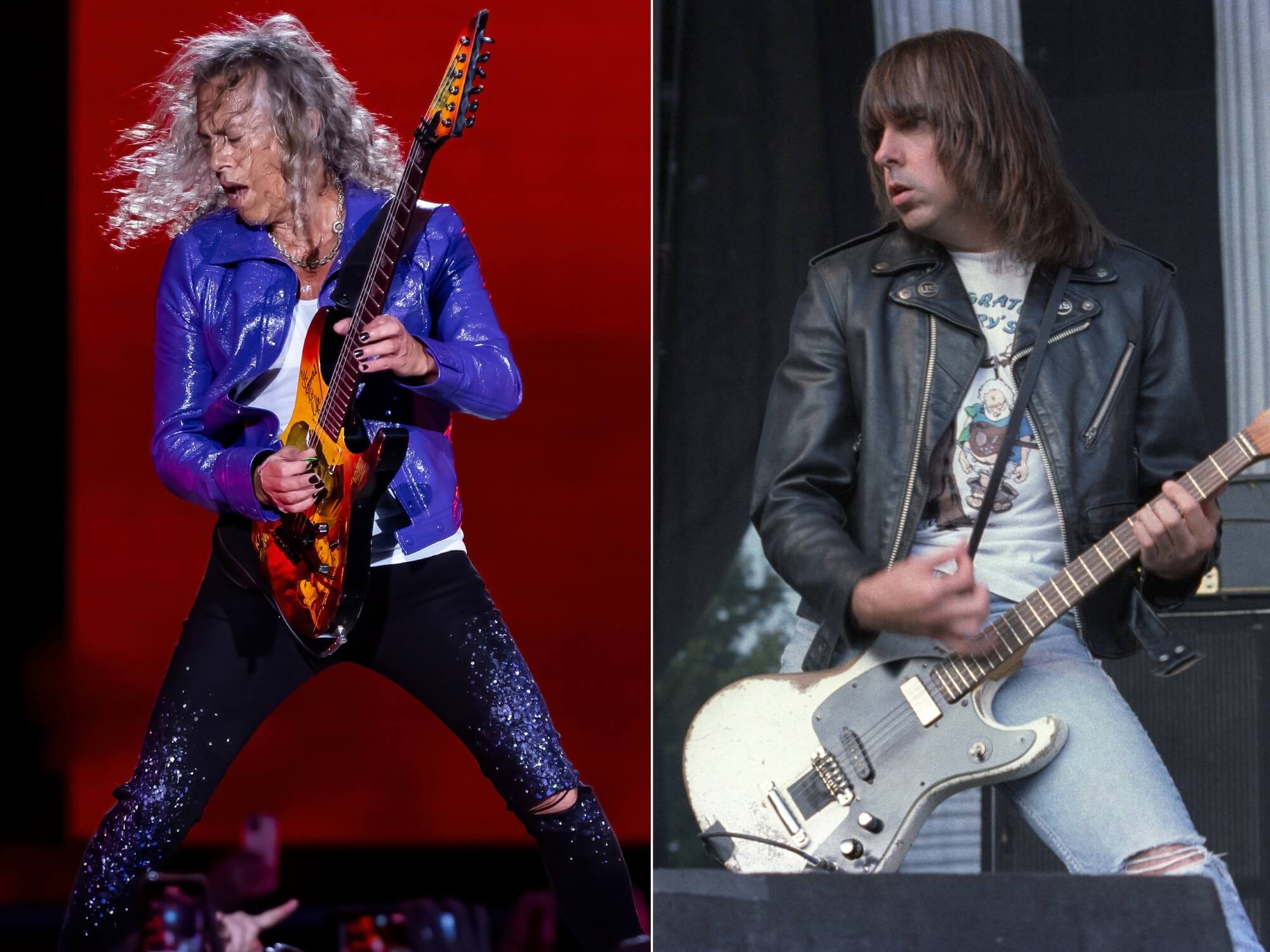 Metallica's Kirk Hammett and Johnny Ramone