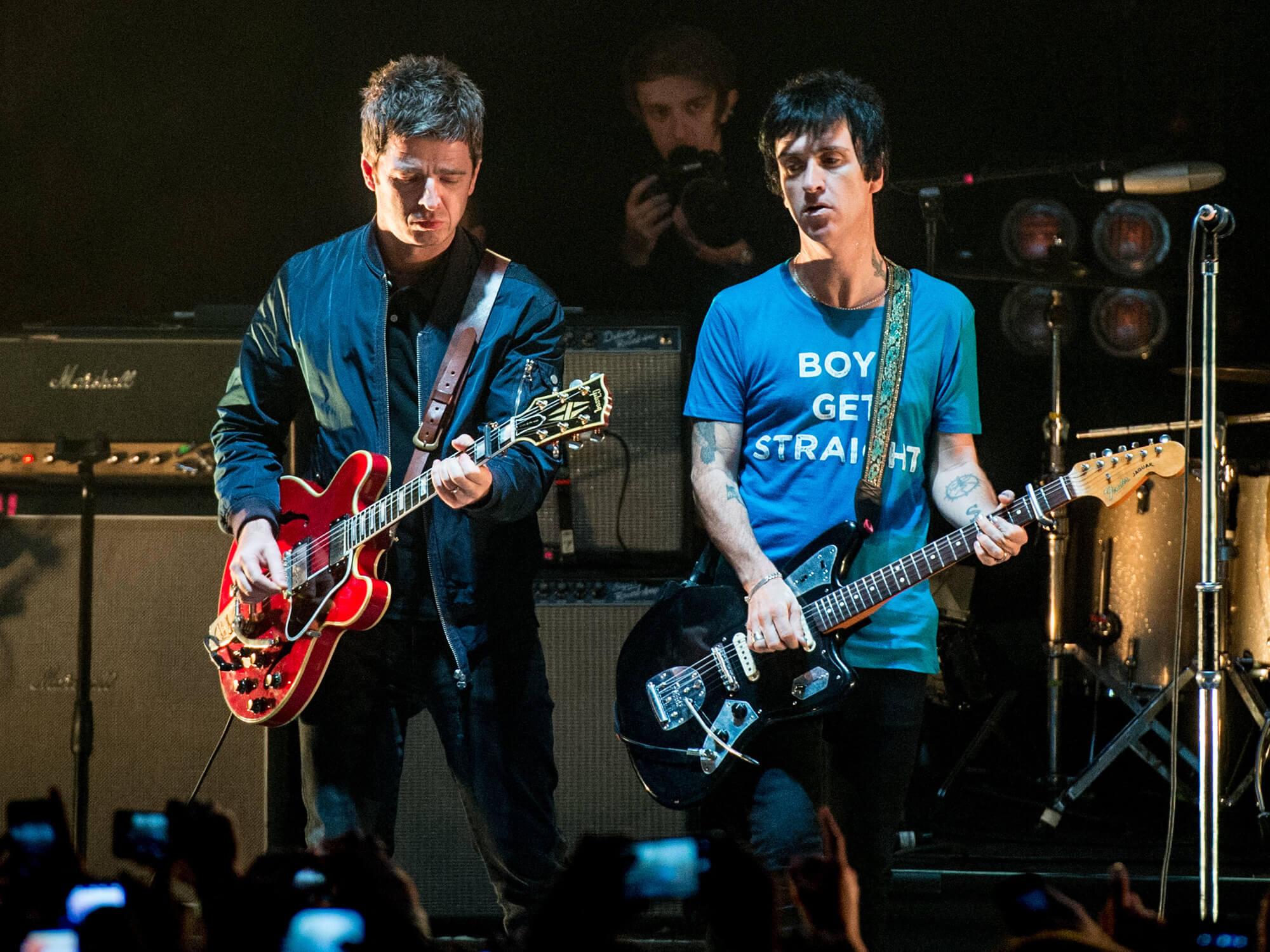 Noel Gallagher and Johnny Marr