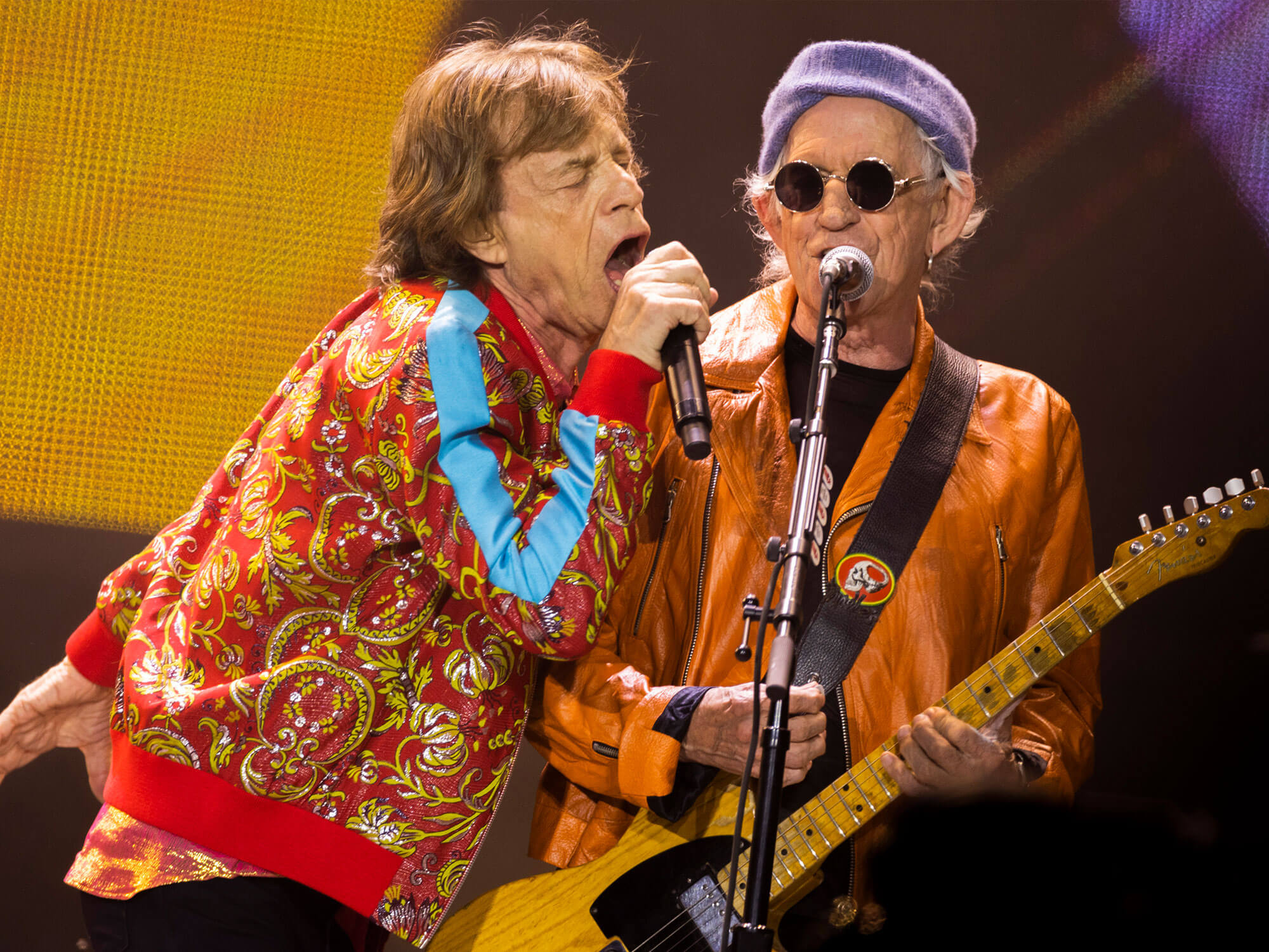 [L-R] Mick Jagger and Keith Richards of the Rolling Stones