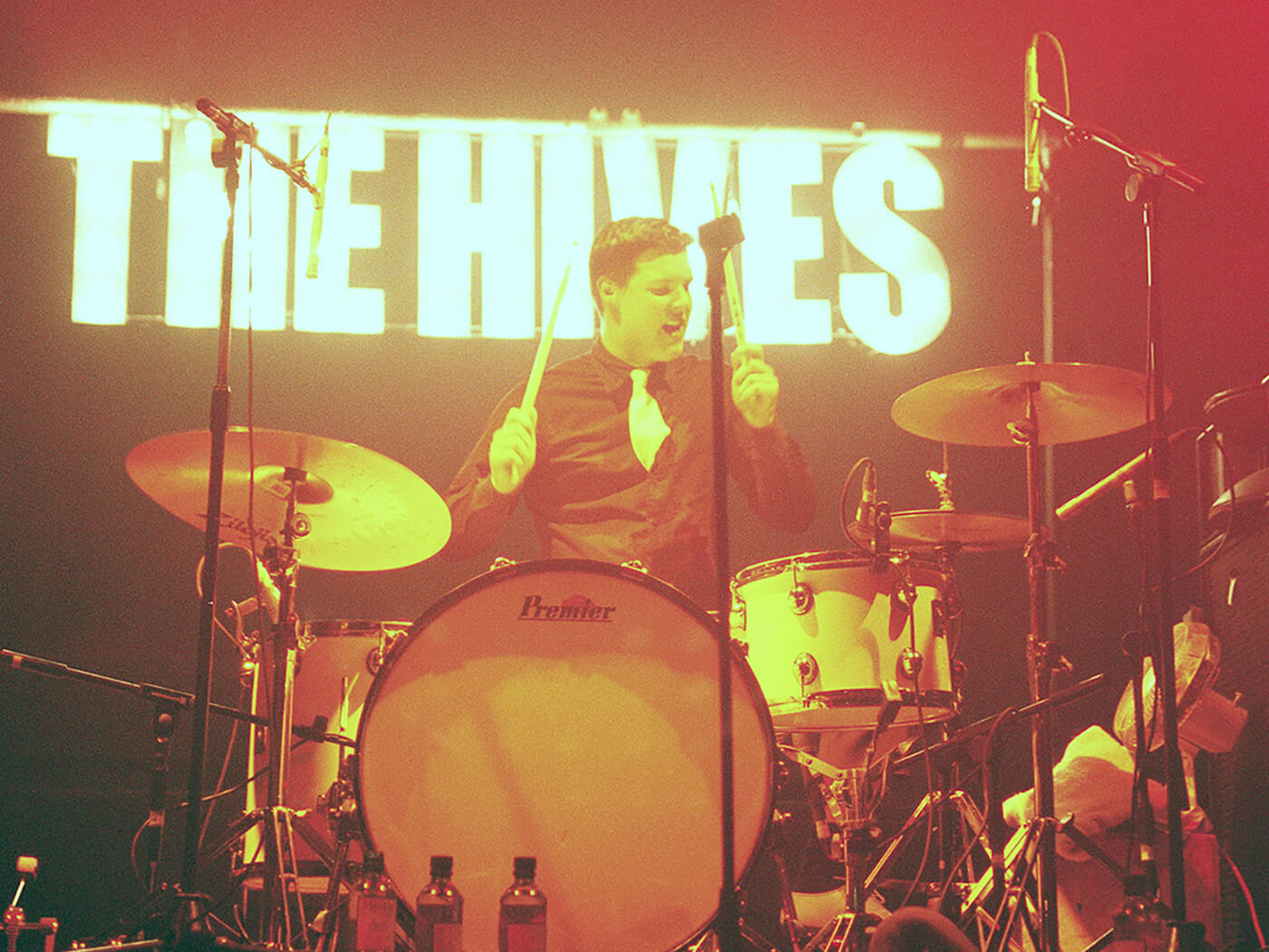Chris Dangerous of the Hives performing at the Brixton Academy by rune hellestad/Corbis via Getty Images