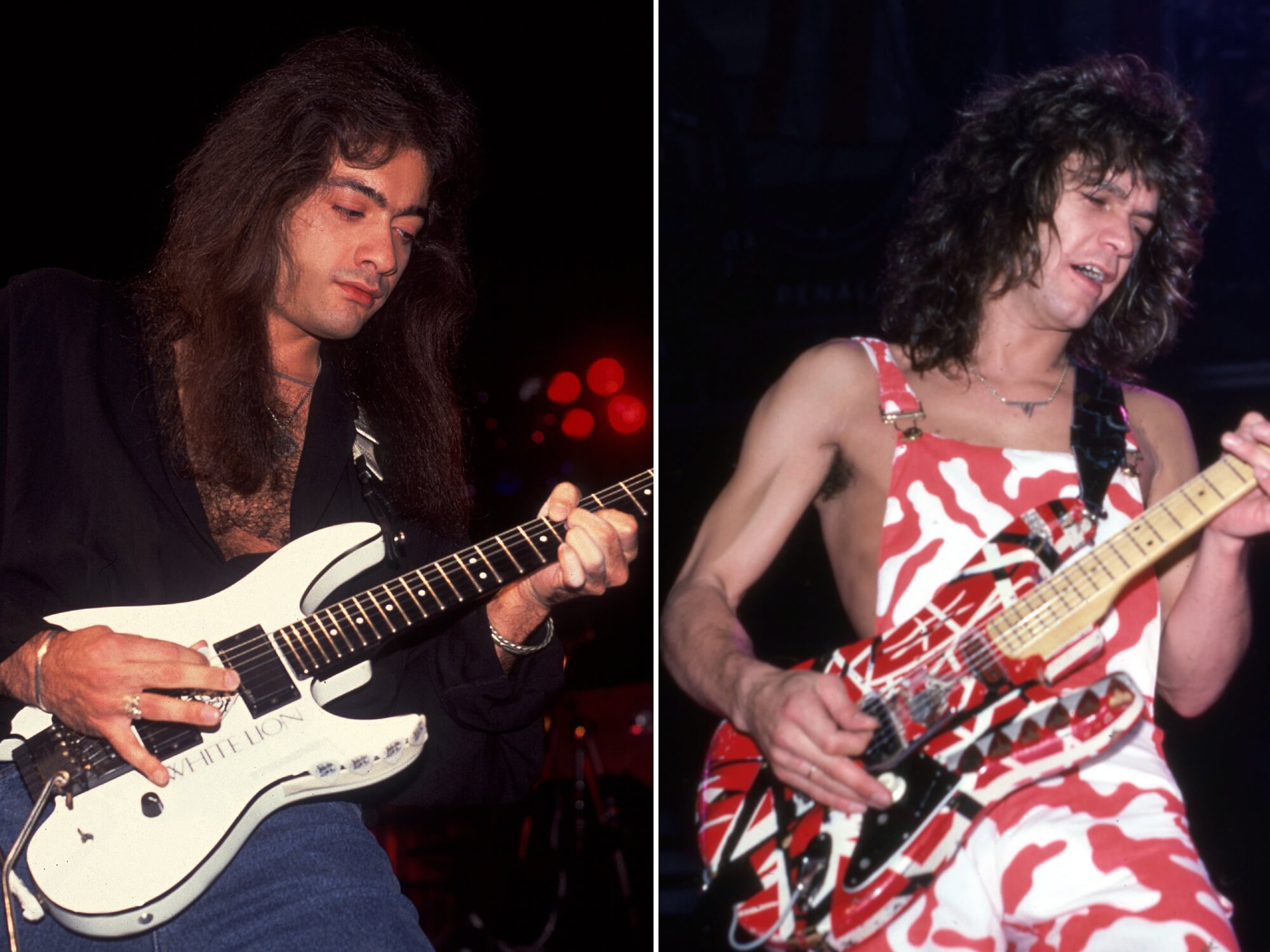 Vito Bratta and Eddie Van Halen