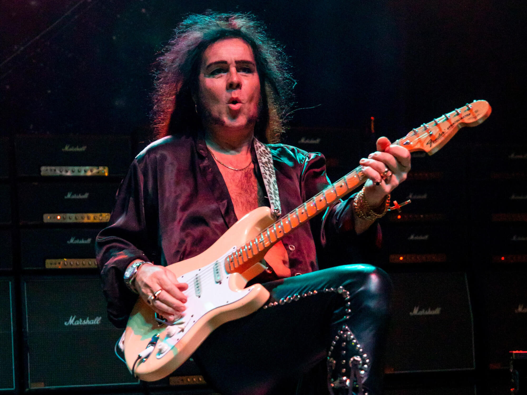 Yngwie Malmsteen performs during the Generation Axe tour