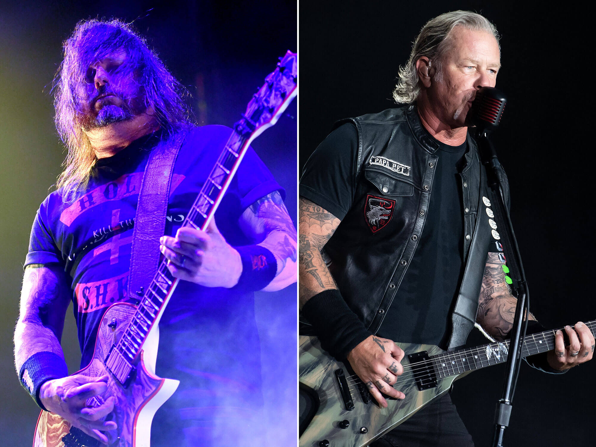[L-R] Gary Holt and James Hetfield