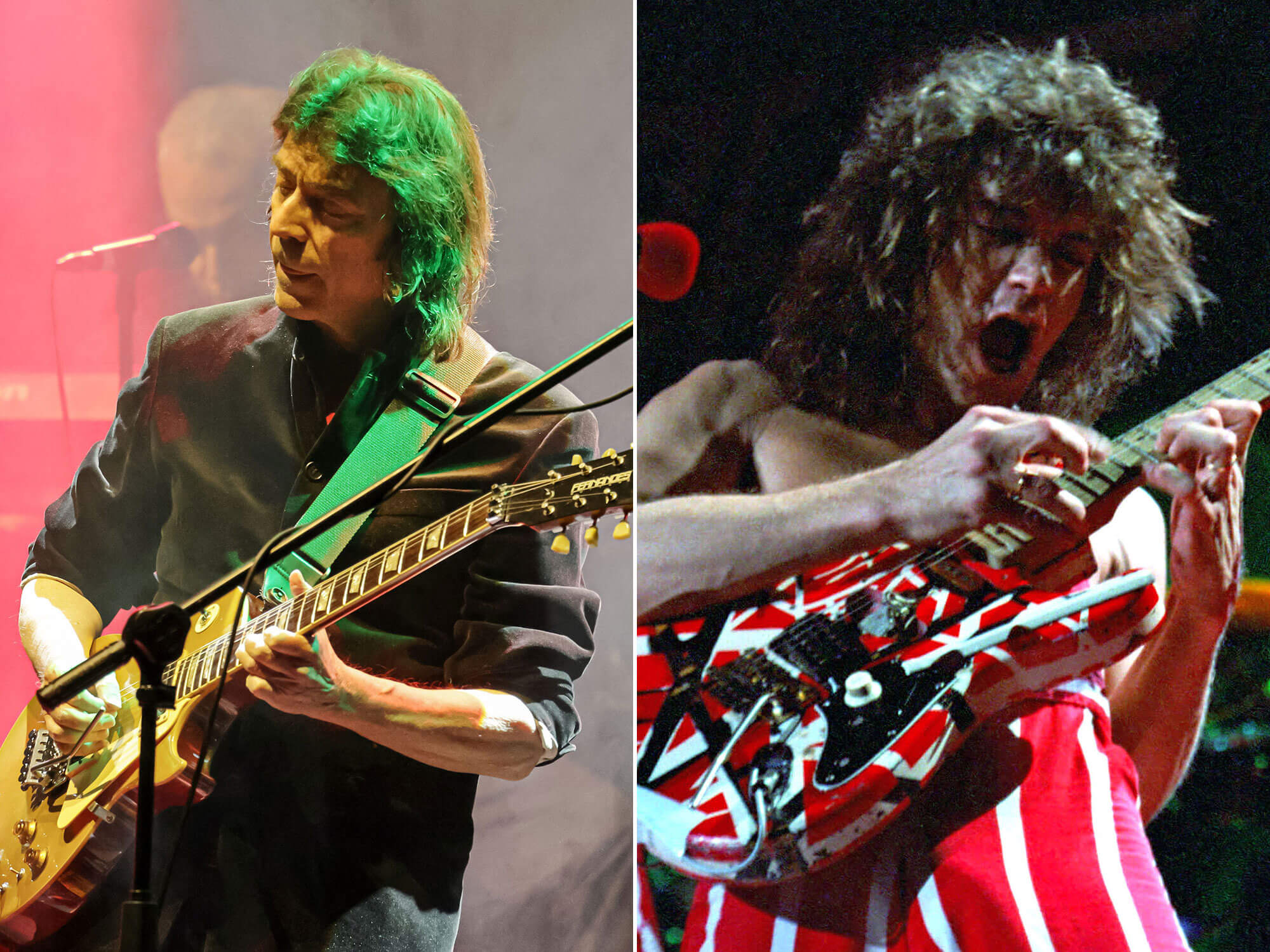 [L-R] Steve Hackett and Eddie Van Halen