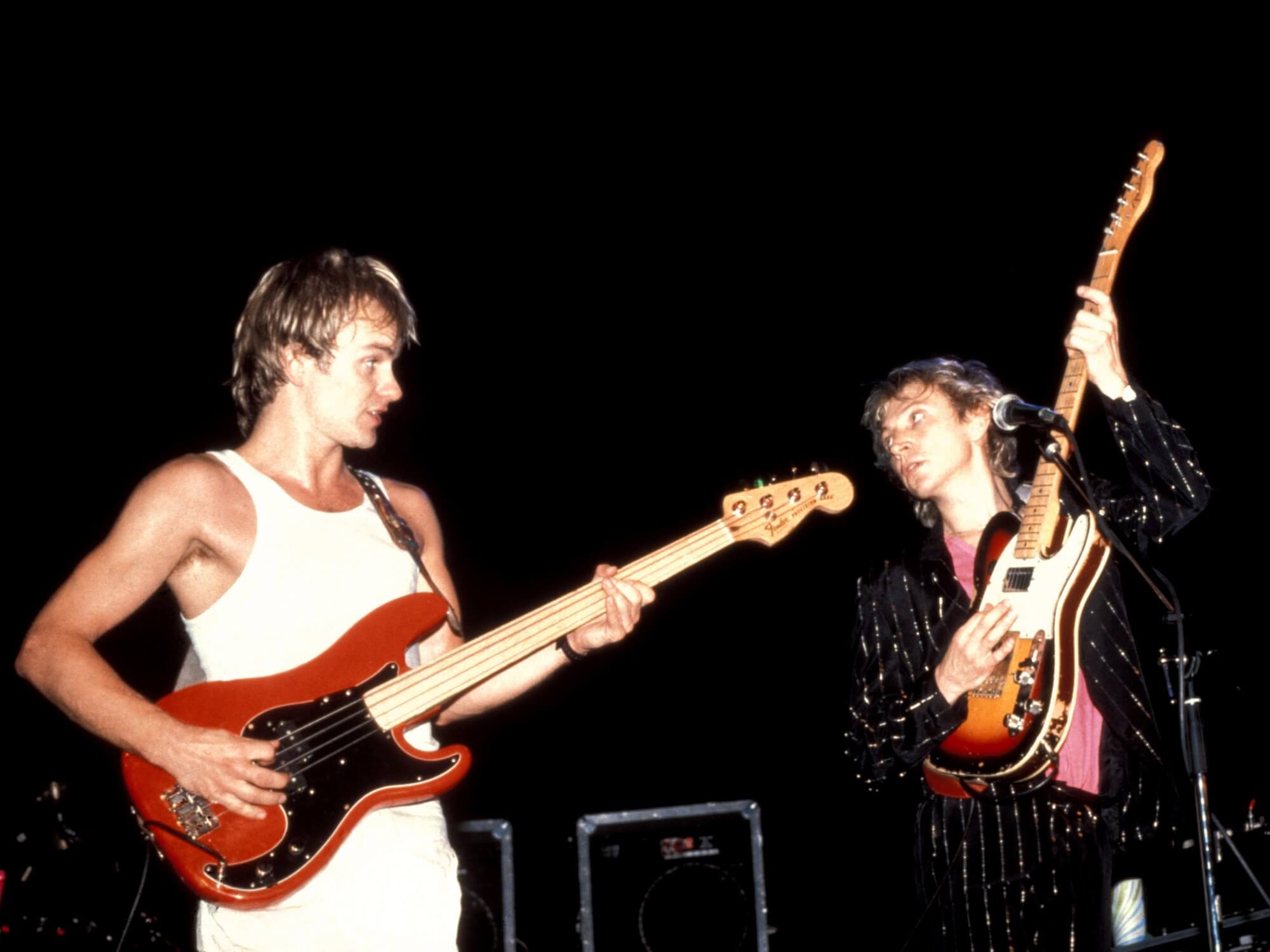 Sting and Andy Summers performing live with The Police