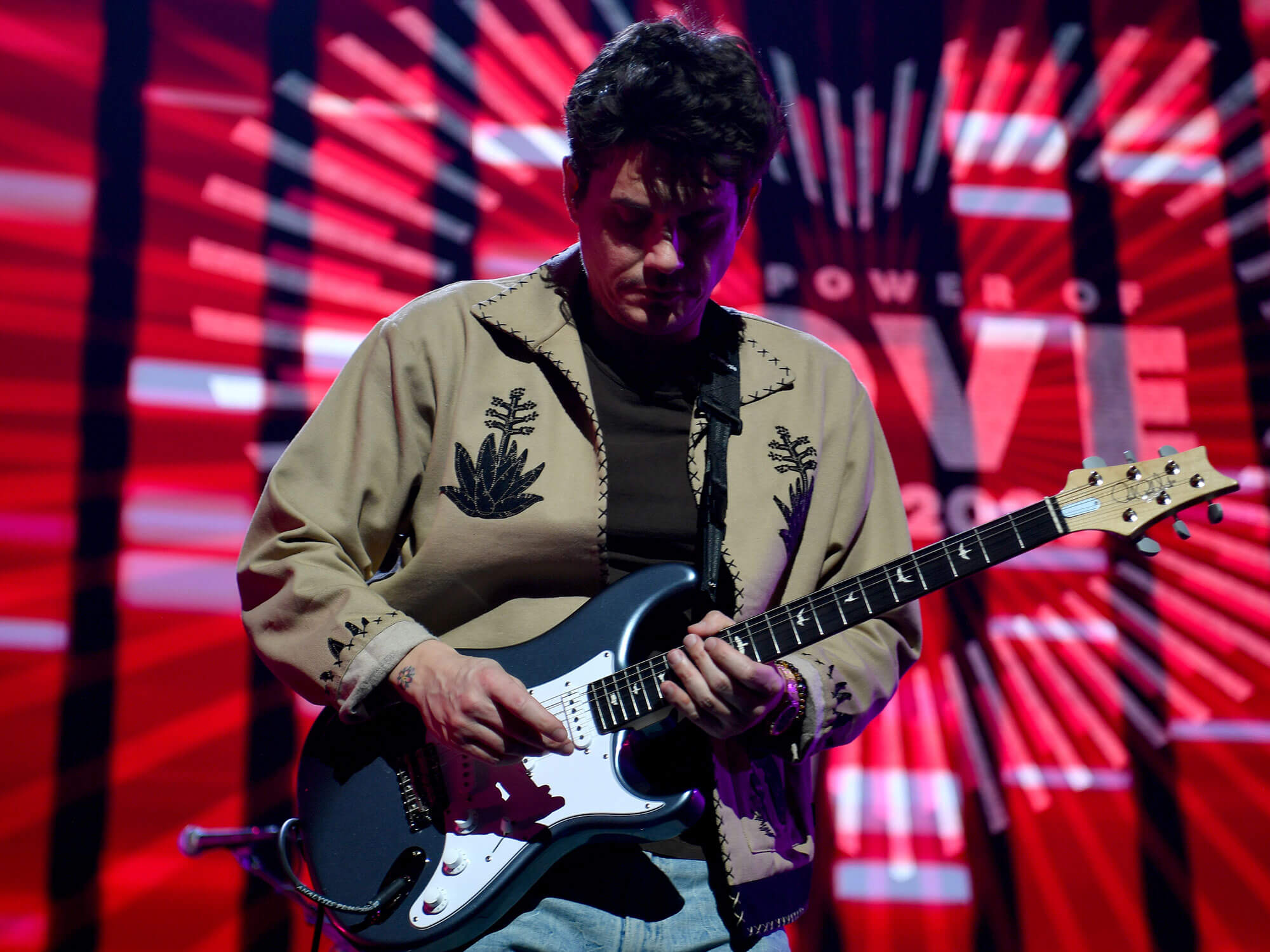 John Mayer performing live
