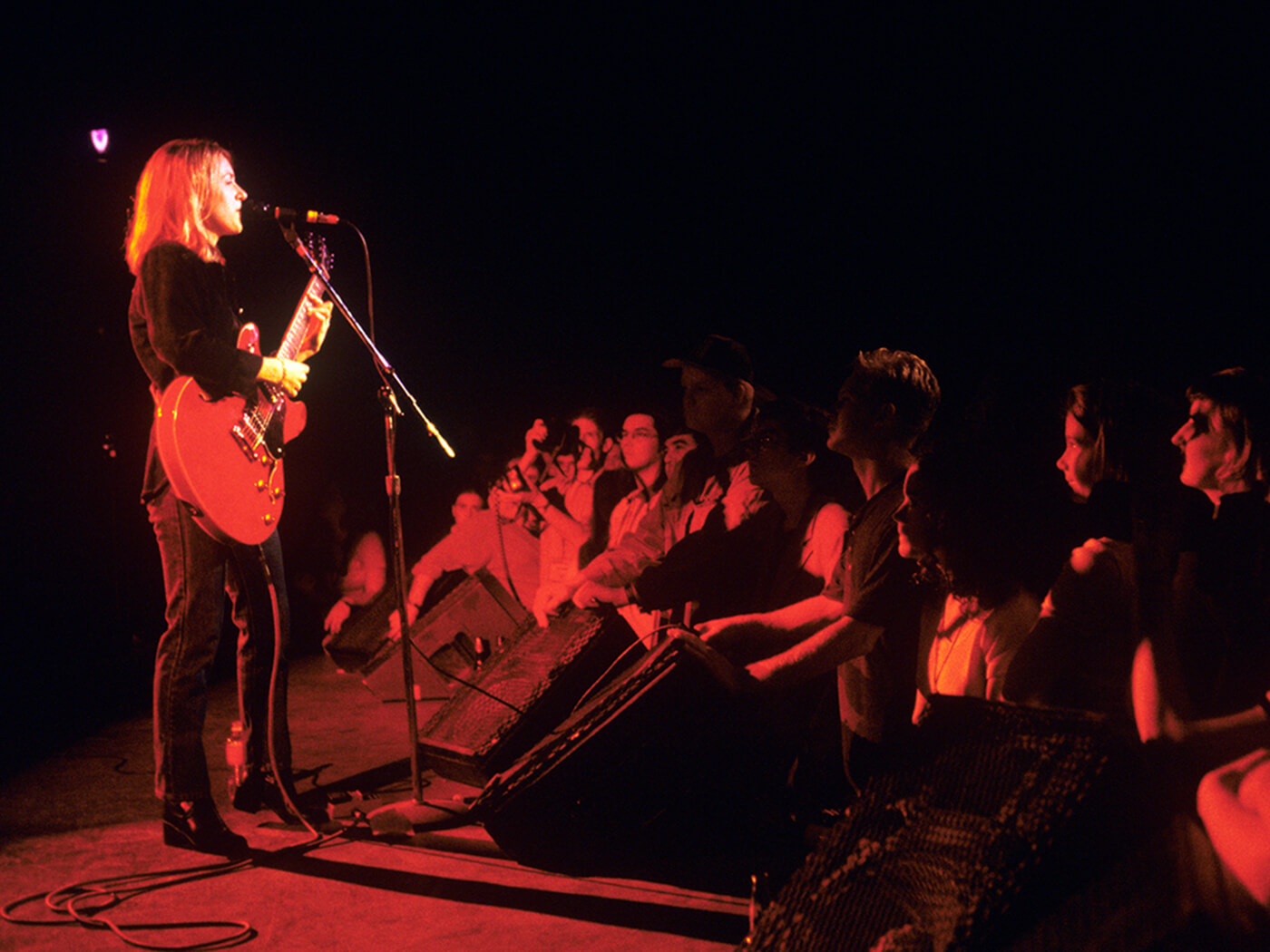 Liz Phair performing at the SXSW Music Festival in Austin, Texas in 1996 by Ebet Roberts/Redferns via Getty Images